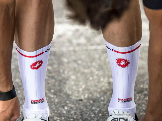 Castelli Sock Fast Feet White - Image 3