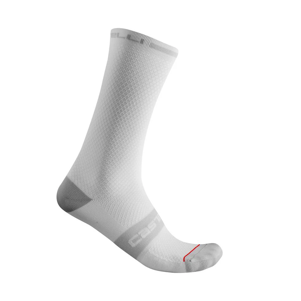Castelli Sock Superleggera T18 Military Green/Fiery Red - Image 3