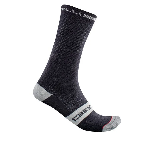 Castelli Sock Superleggera T18 Military Green/Fiery Red - Image 5