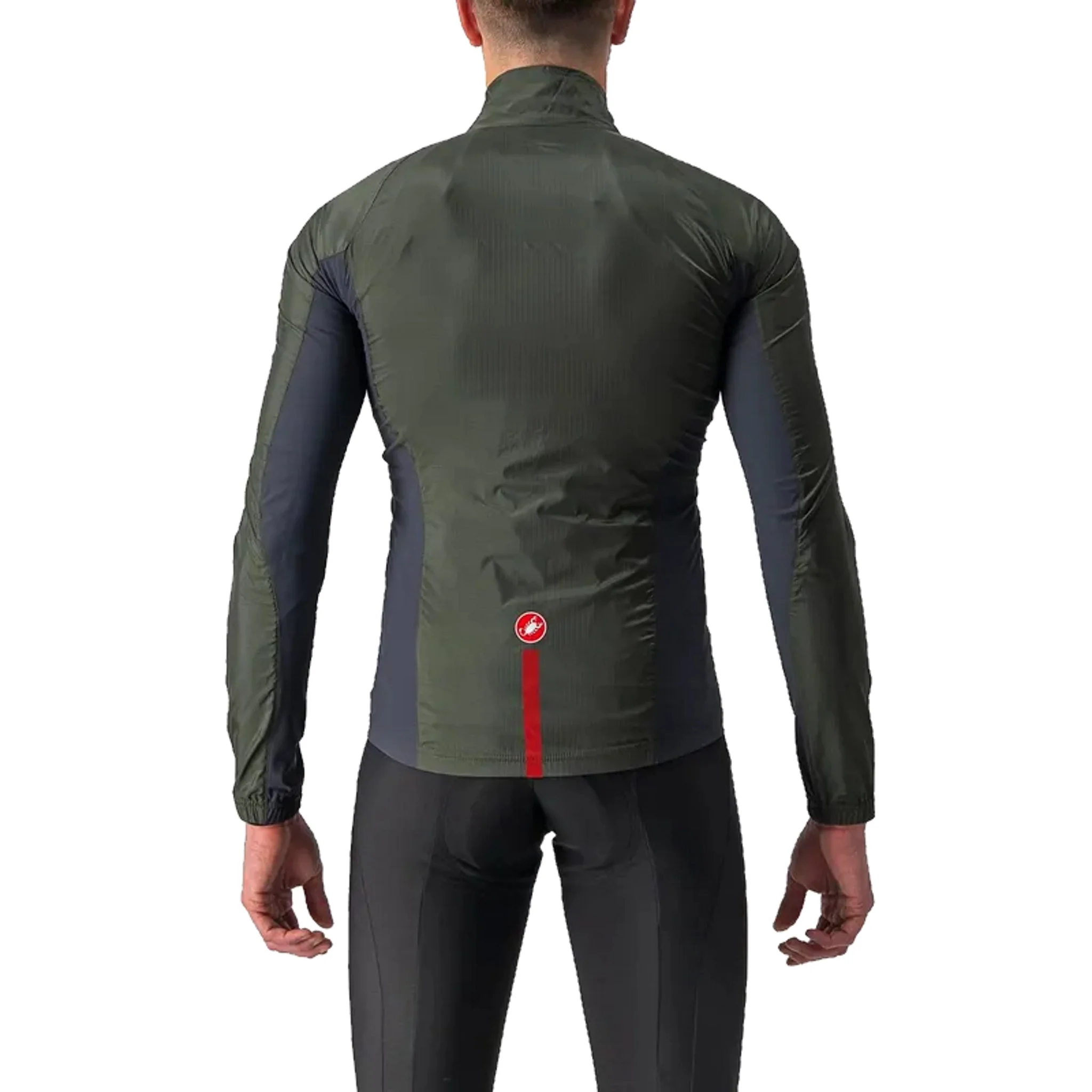 Castelli Men's Squadra Stretch Jacket Military Green/Dark Gray - Image 2