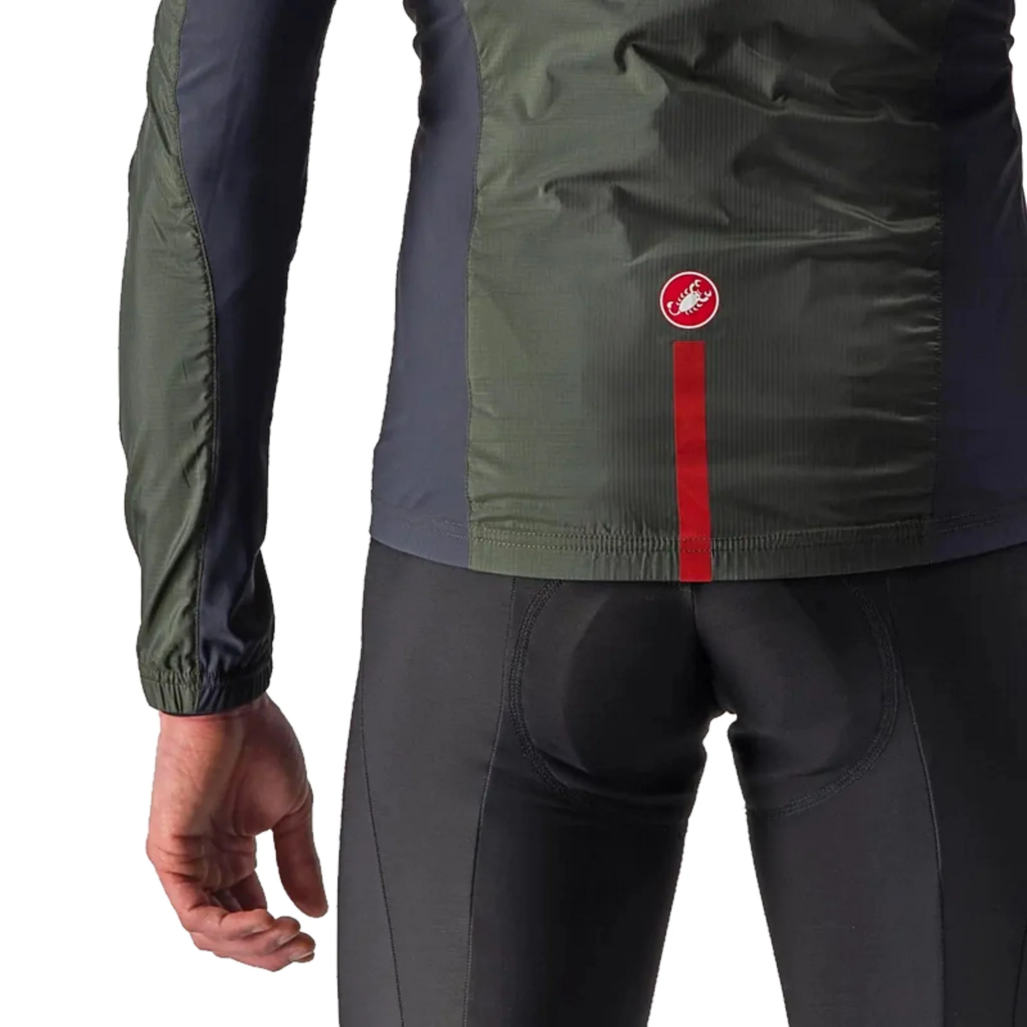Castelli Men's Squadra Stretch Jacket Military Green/Dark Gray - Image 5