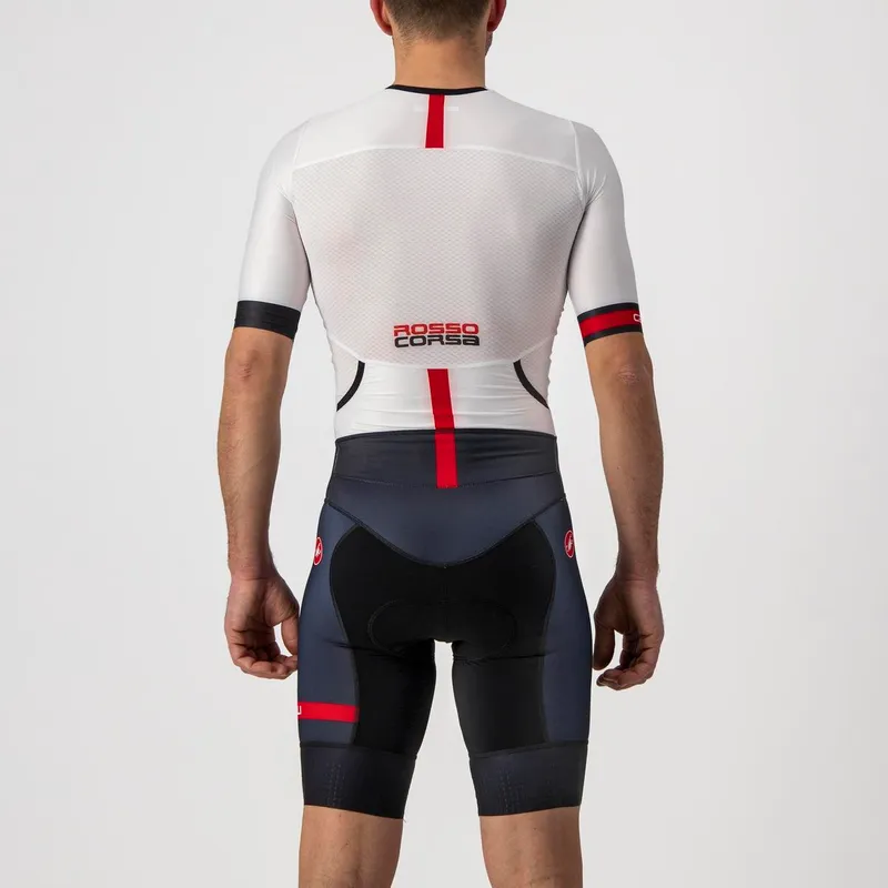 Castelli TRI Suit Free Sanremo 2 Suit Short Sleeve White / Black - Image 2