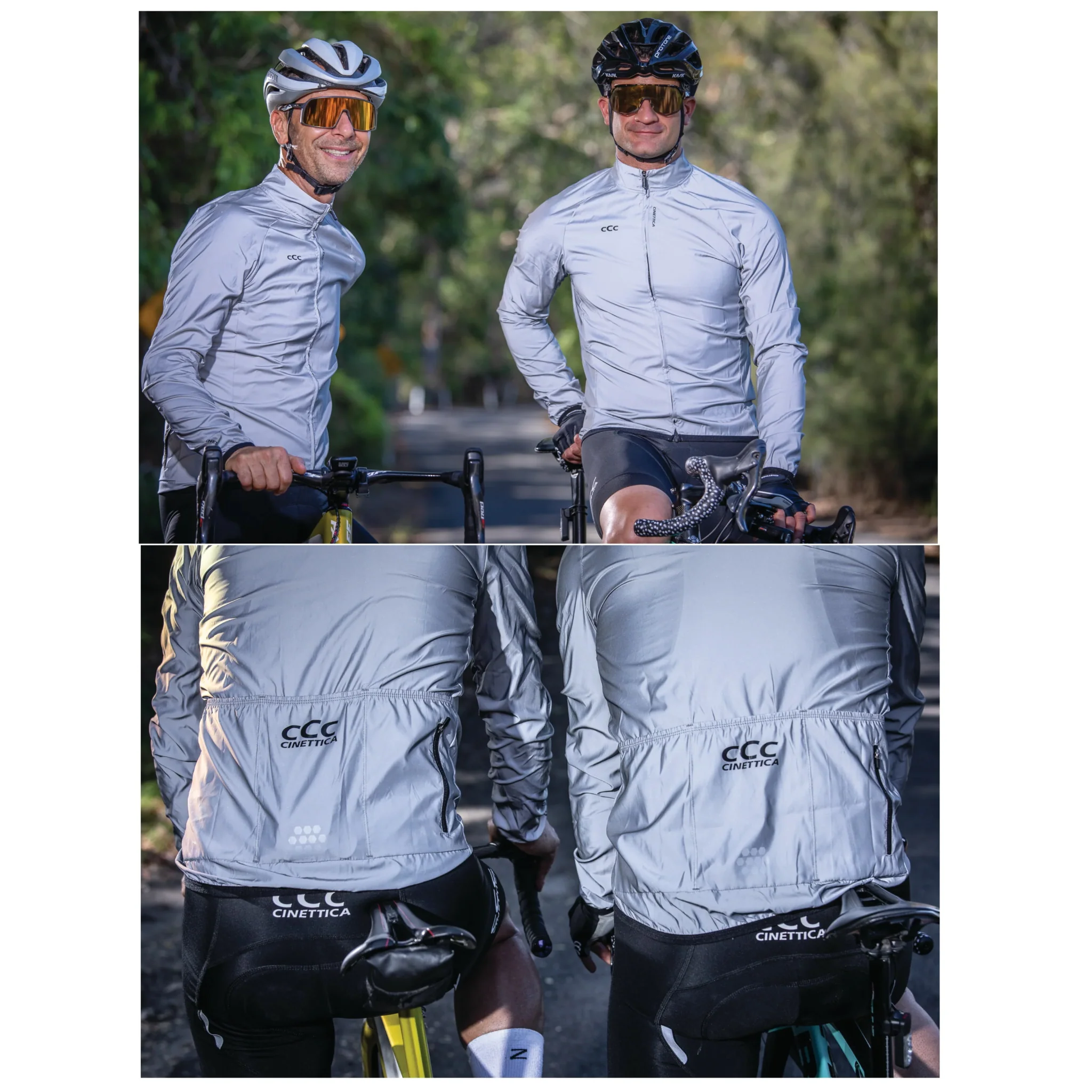 Cinettica Hi Viz Reflective Jacket Silver - Image 3