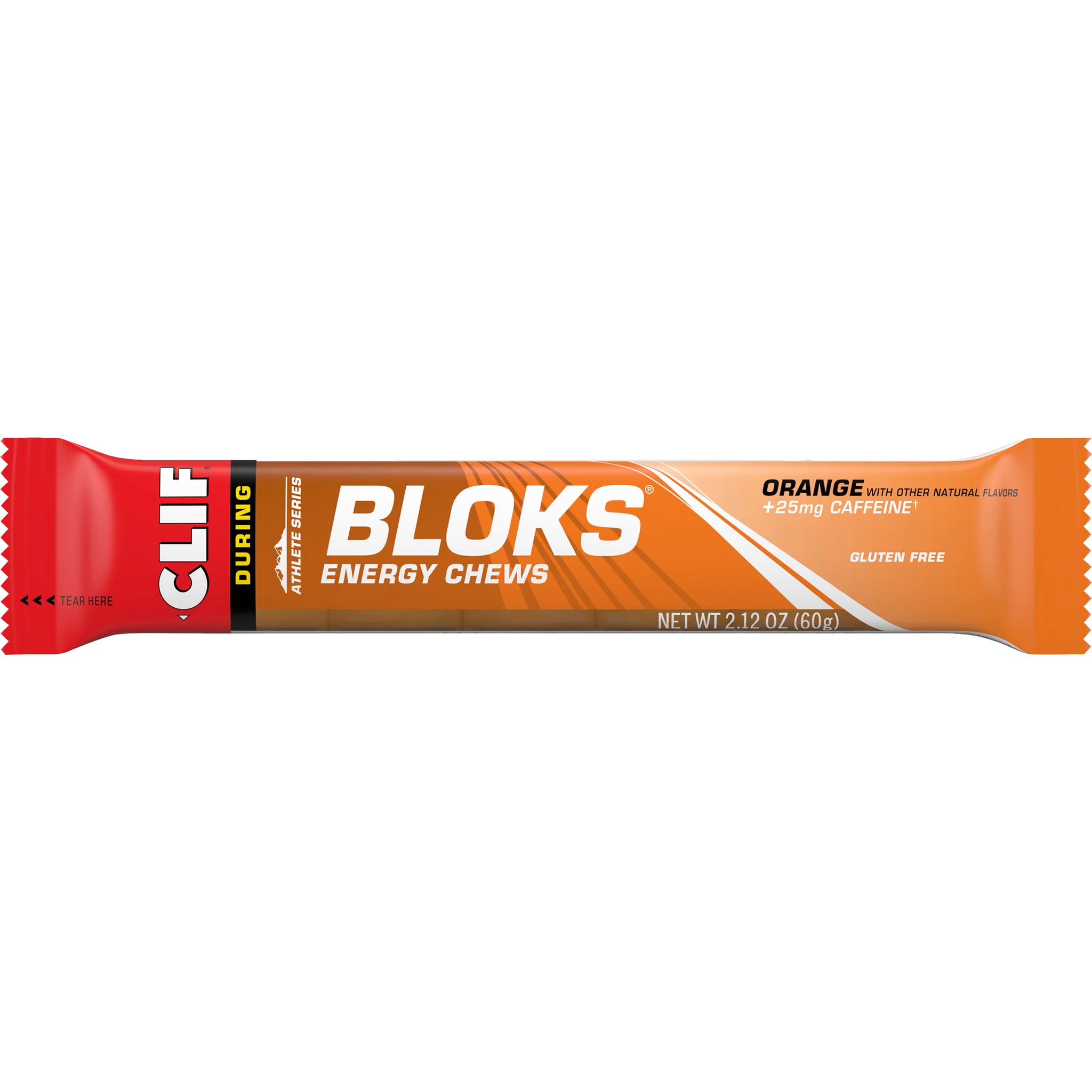 CLIF Bloks Energy Chews 60g Orange (+25mg Caffeine)