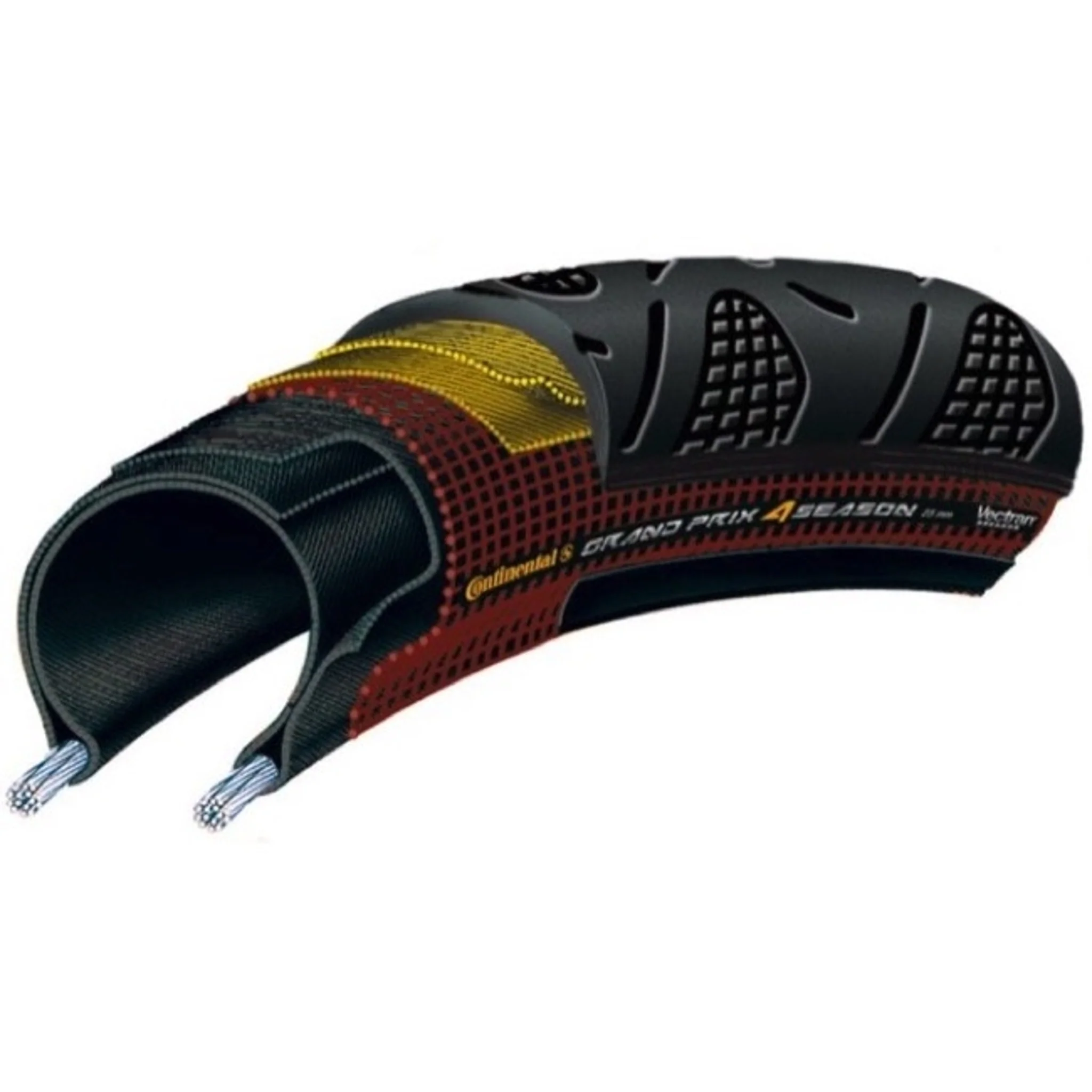 Continental GP 4 Season Folding Tyre 700 x 25 Black - Image 2