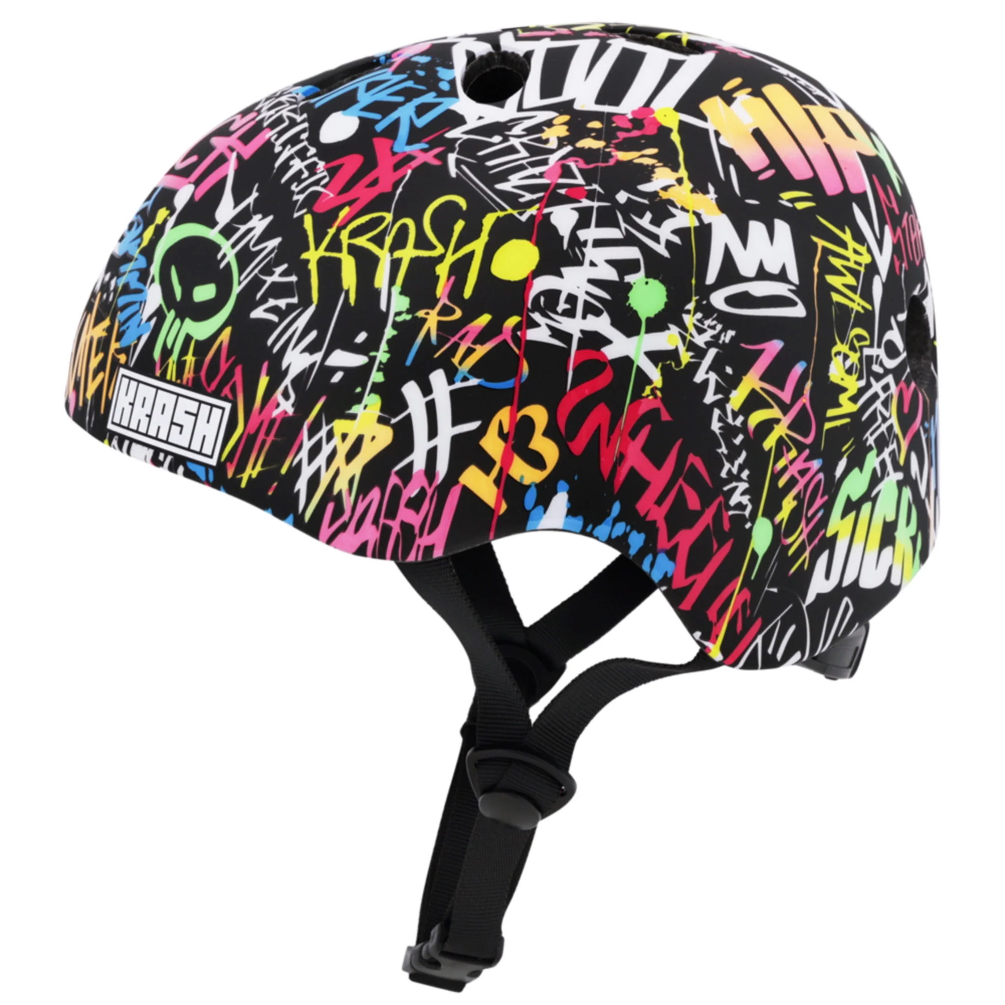 Krash Street Writer Youth Helmet Neon - Image 2