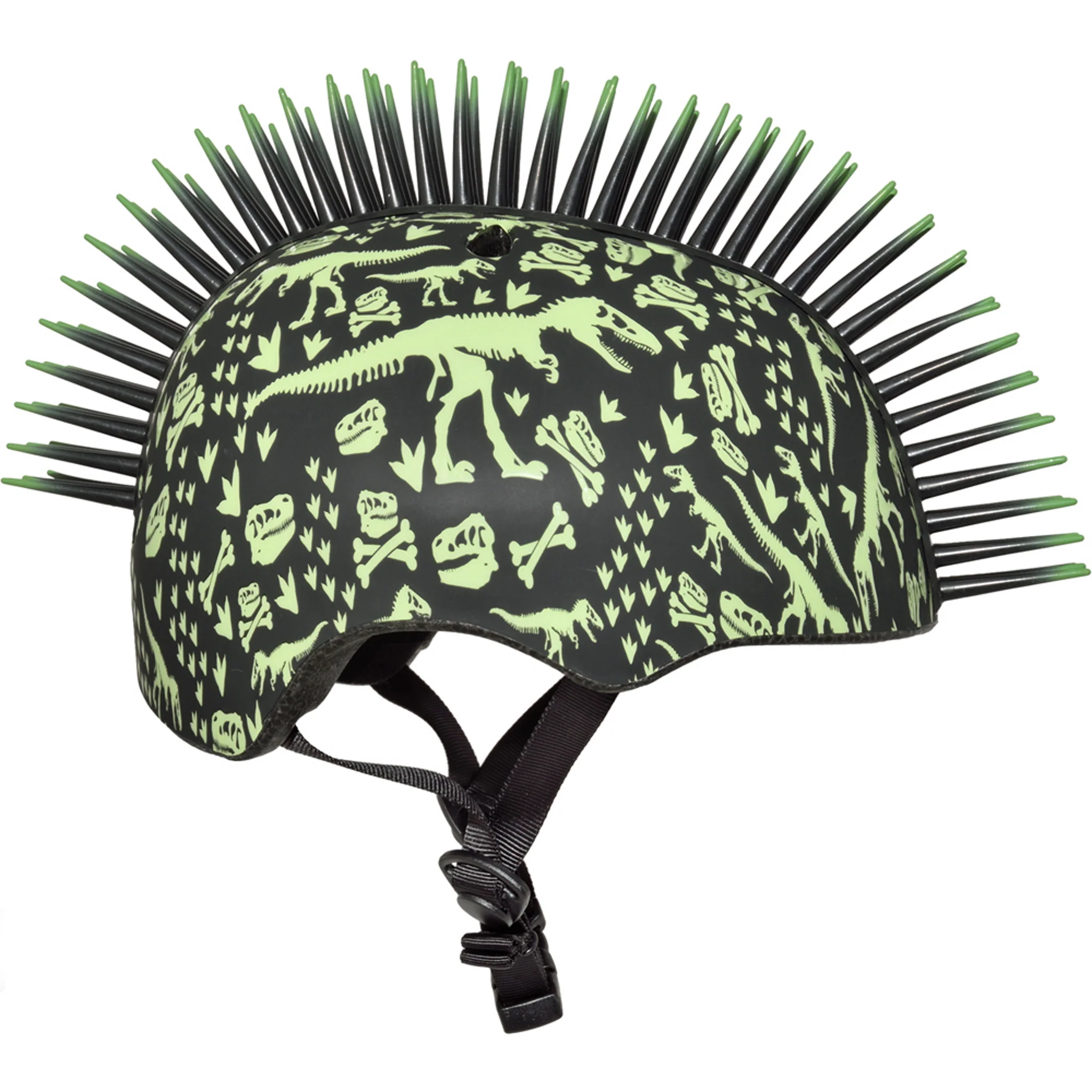 Raskullz T-Rex Bonez Mohawk Toddler Helmet Black/Green - Image 5