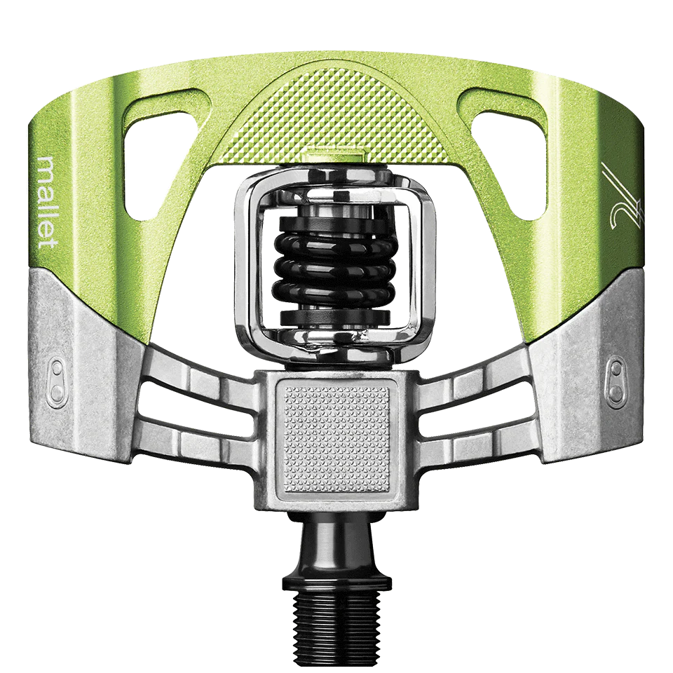 Crankbrothers Pedal Mallet 2 Raw/Lime Green