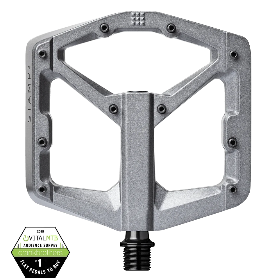 Crankbrothers Pedal Stamp 3 Large Grey Magnesium