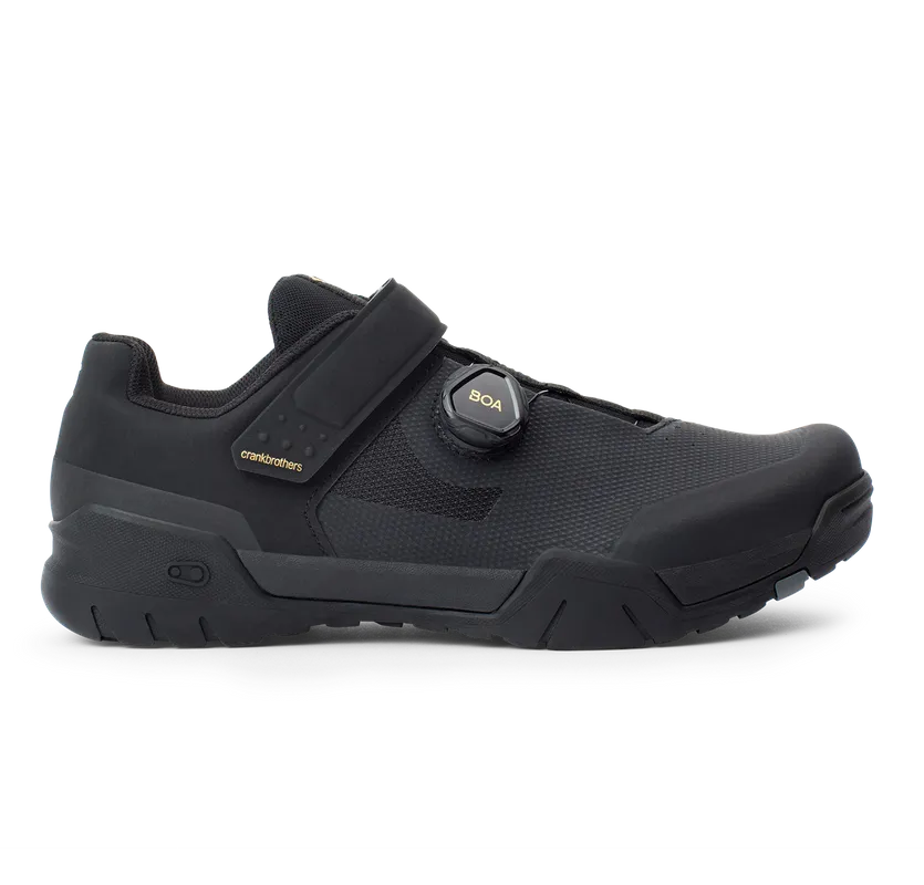 Crankbrothers Shoes Mallet E Boa Black / Gold - Black outsole - Image 2