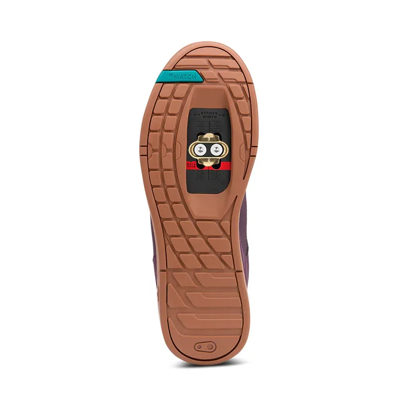Crankbrothers Shoes Mallet Lace Purple / Teal Blue - Gum outsole - Image 6