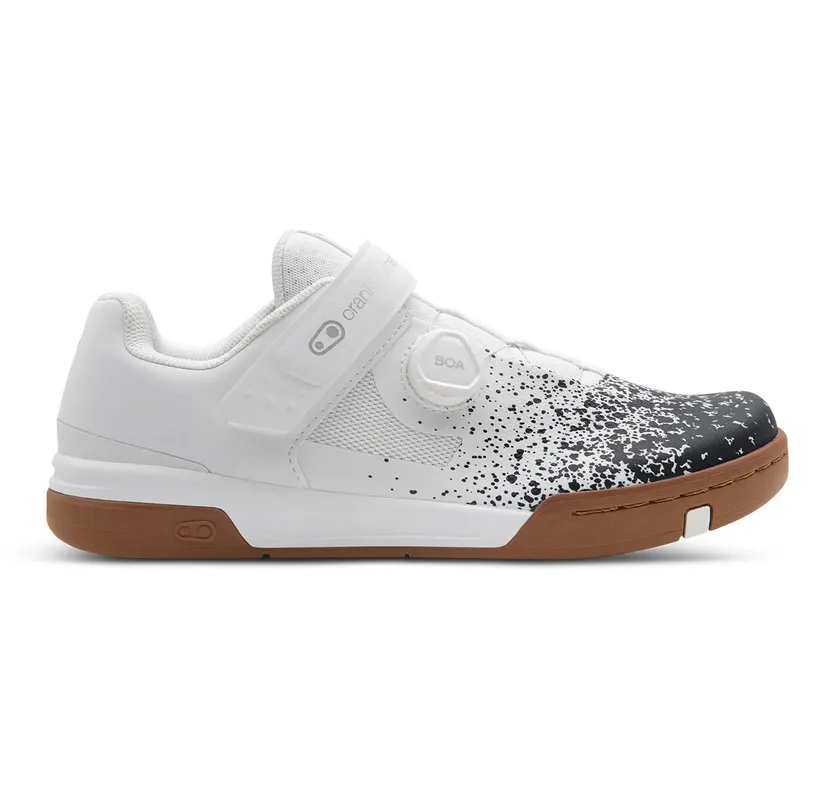 Crankbrothers Shoes Stamp Boa White / Black Splatter - Gum outsole - Image 2