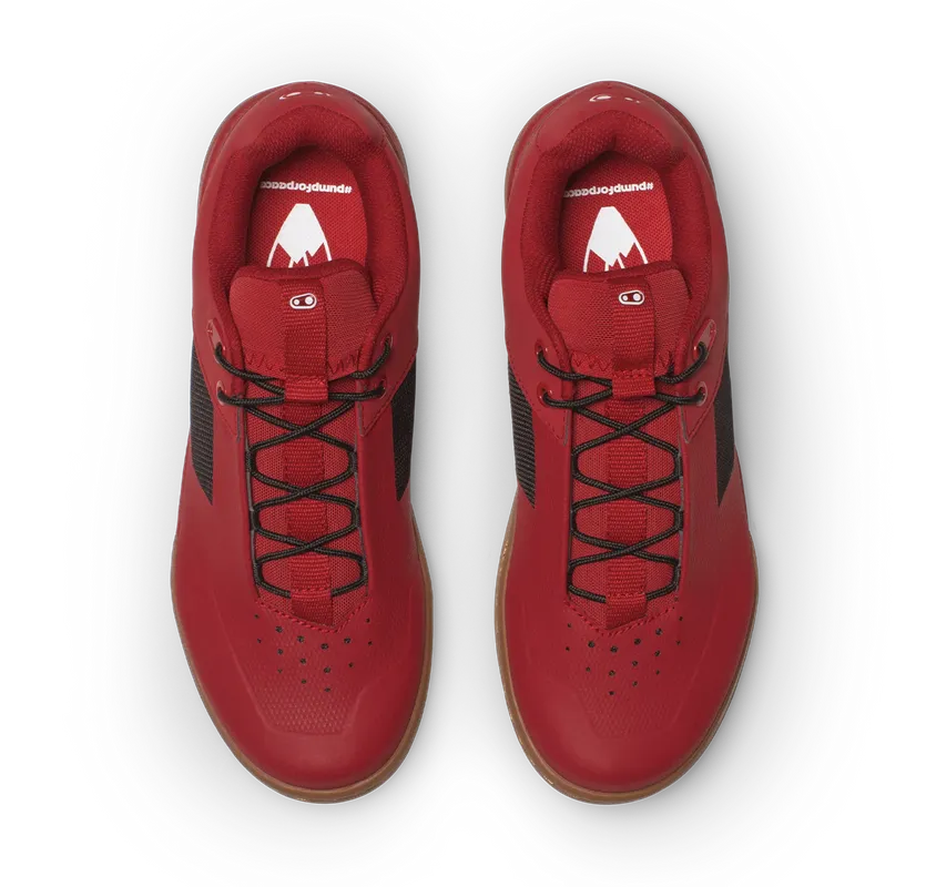 Crankbrothers Shoes Stamp Lace Pump For Peace Red / Black - Gum outsole - Image 4