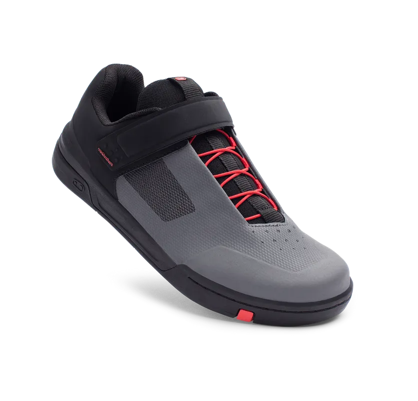 Crankbrothers Shoes Stamp Speedlace Grey / Red - Black outsole 6.0