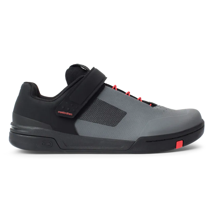 Crankbrothers Shoes Stamp Speedlace Grey / Red - Black outsole 6.0 - Image 2