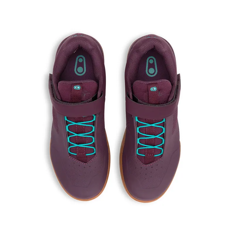 Crankbrothers Shoes Stamp Speedlace Purple / Teal Blue - Gum outsole - Image 3