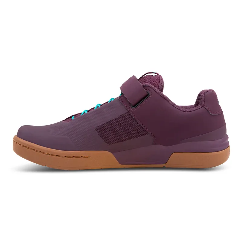 Crankbrothers Shoes Stamp Speedlace Purple / Teal Blue - Gum outsole - Image 5