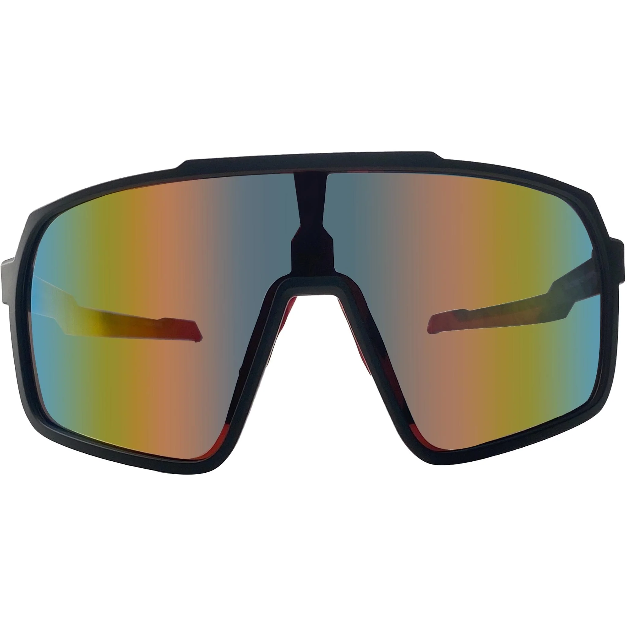 Cykal Descender Sunglasses Matte Black - Red Flash Lens - Image 2