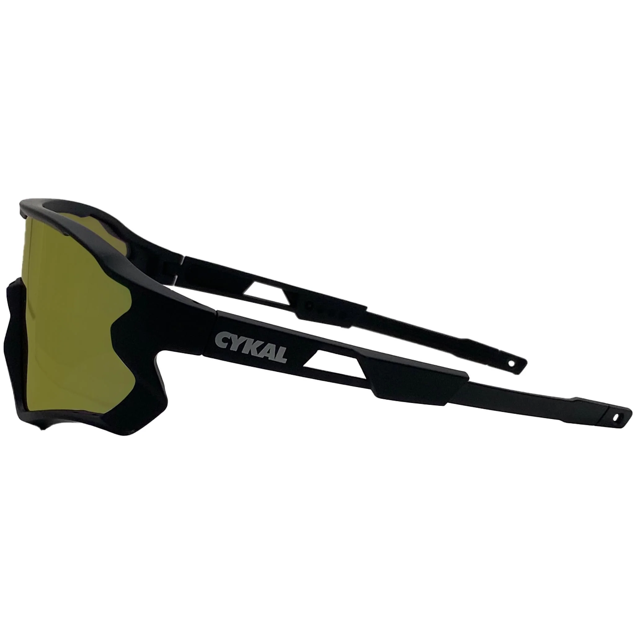 Cykal Enduro Sunglasses Matte Black - Red Flash Lens - Image 3