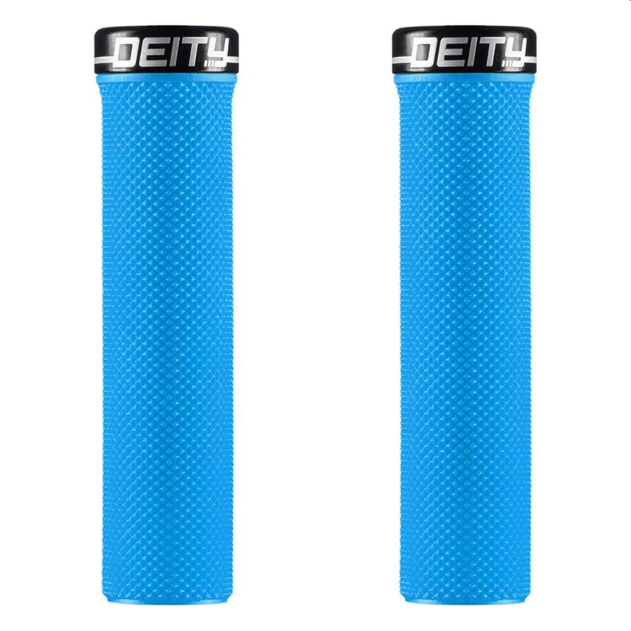 Deity Slimfit Lock-On Grips Blue with Black Clamp