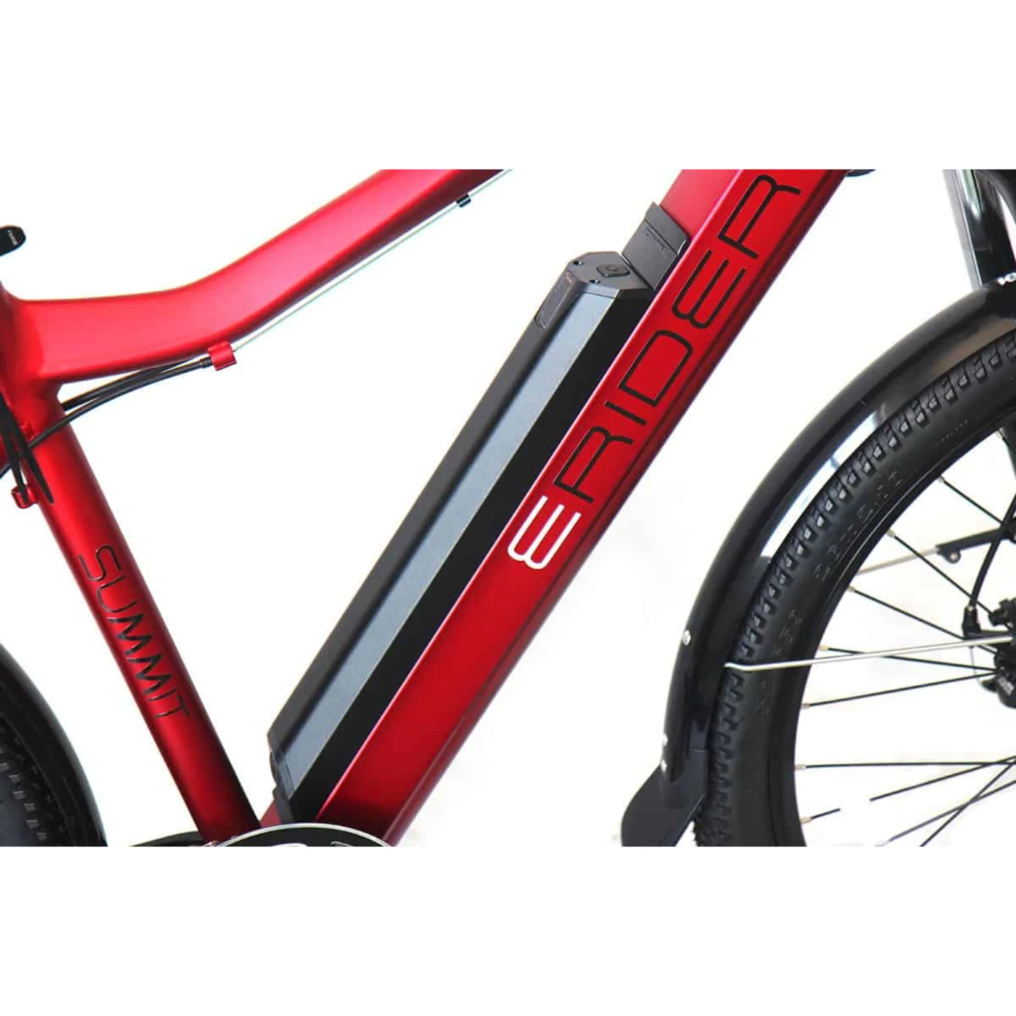 E-Rider Summit Electric Bike 460wh Battery 27.5" Wheels Red - Image 5