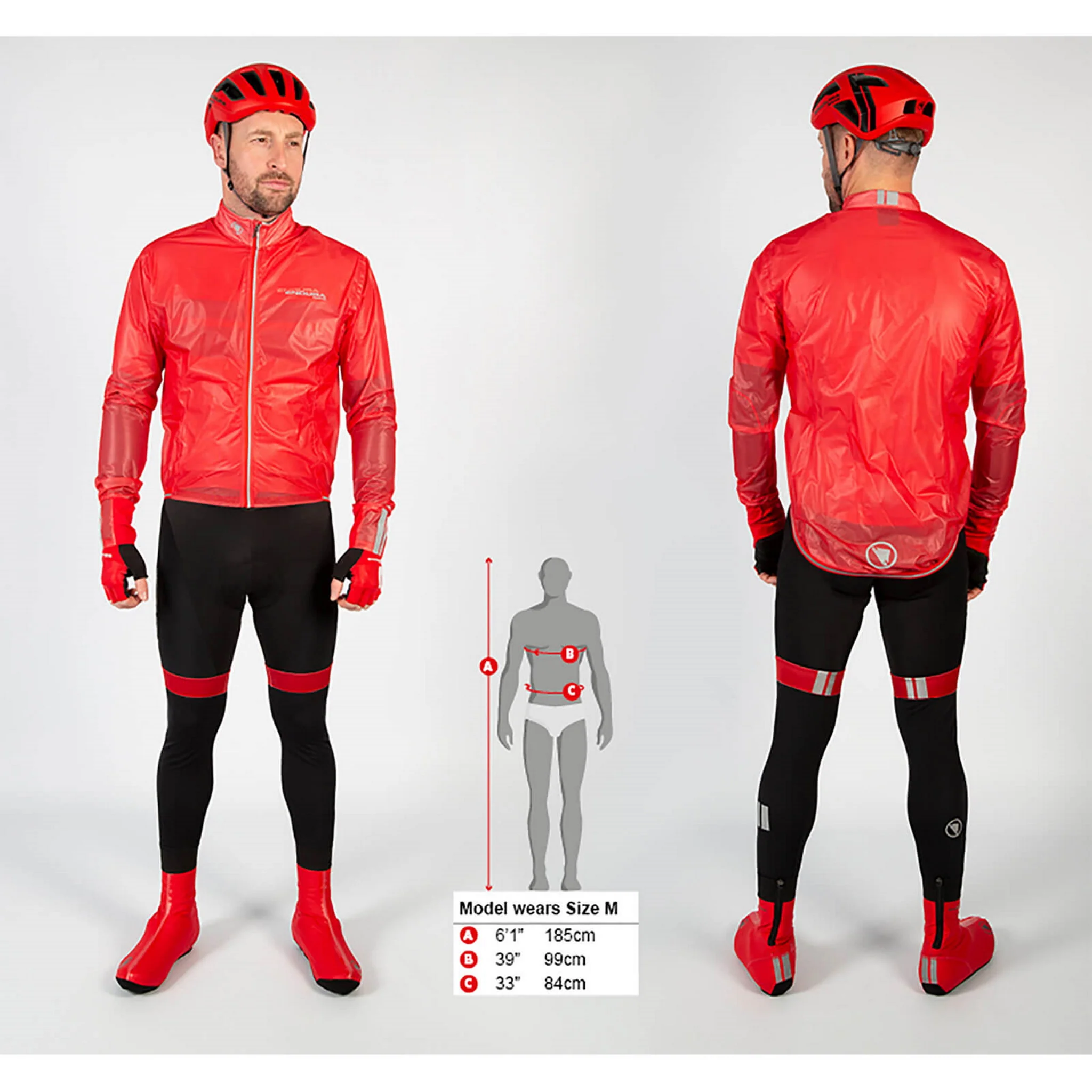 Endura FS260-Pro Adrenaline Race Cape II Hi-Viz Yellow - Image 8