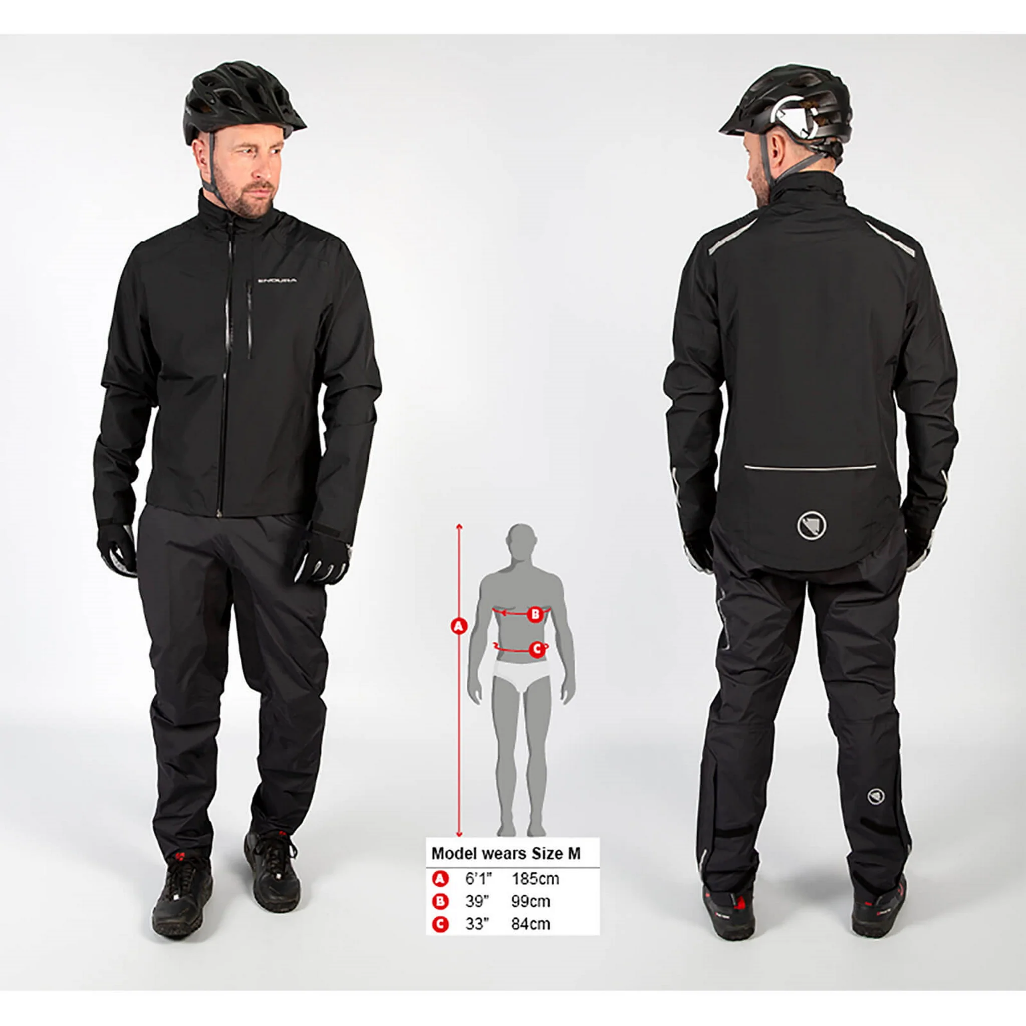Endura Hummvee Waterproof Jacket Hi-Viz Yellow - Image 3
