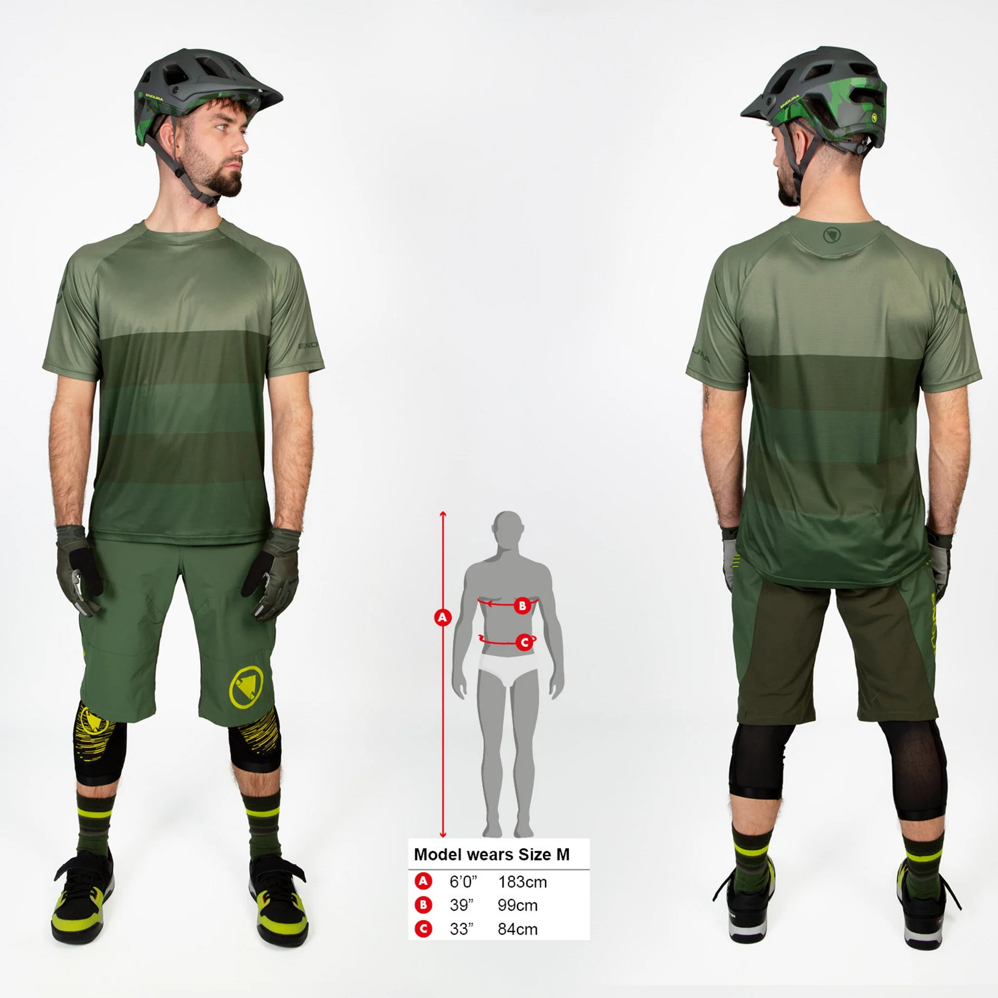 Endura SingleTrack Core Trail Jersey Olive Green - Image 3