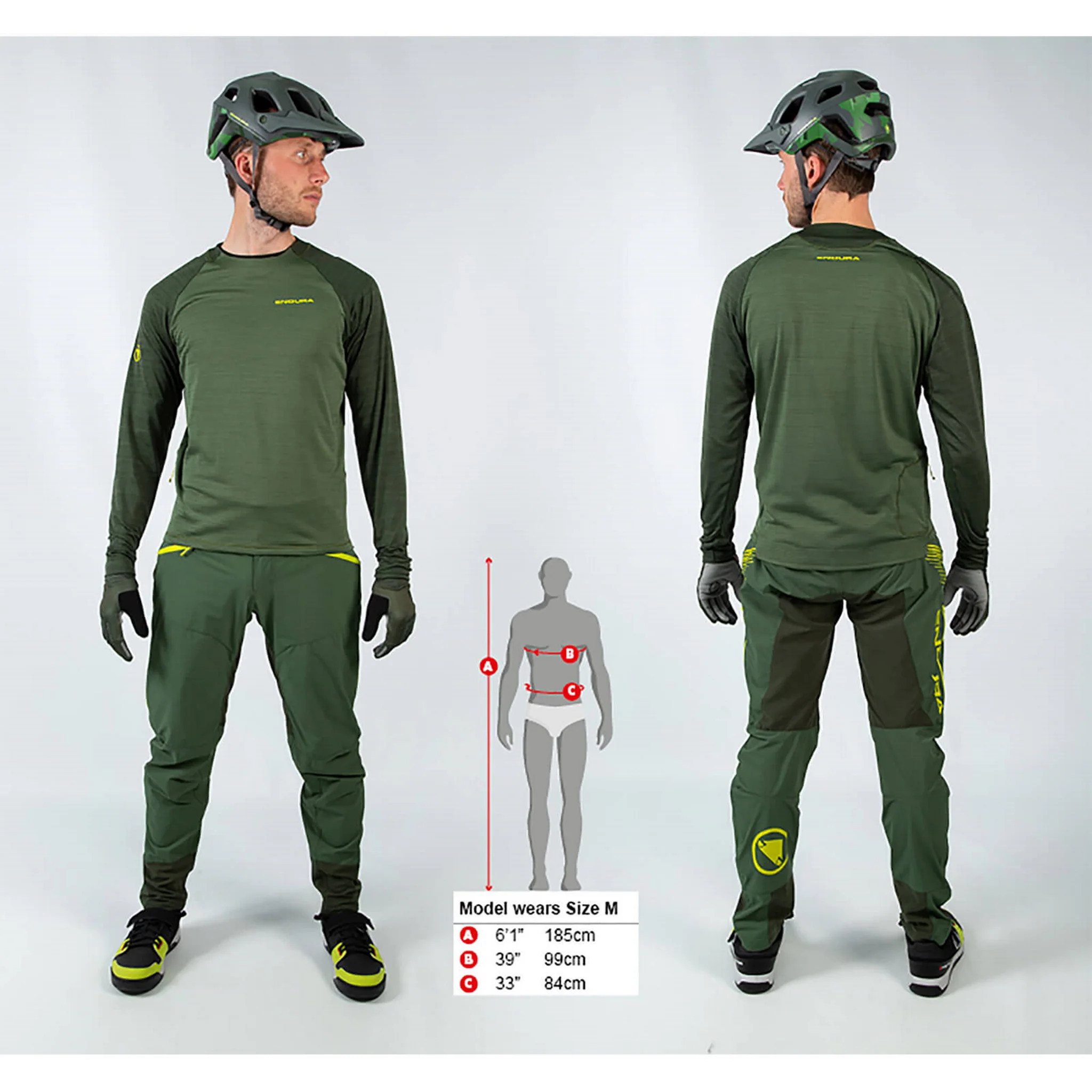 Endura Singletrack Fleece Jersey Black - Image 5