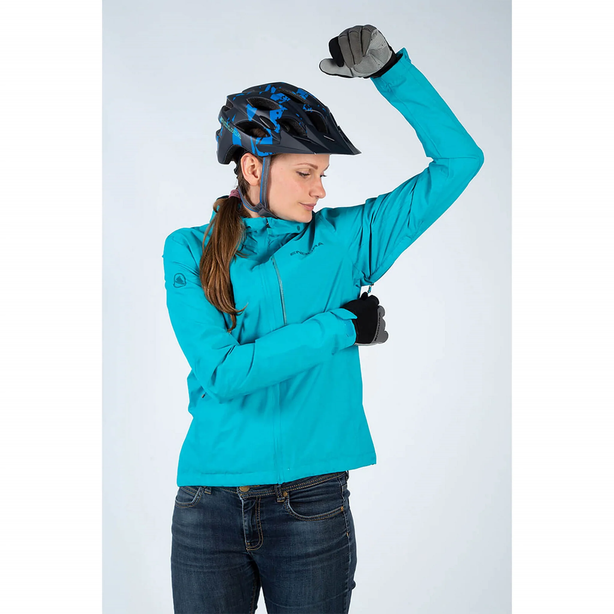 Endura Women's Hummvee Waterproof Hooded Jacket Black - Image 3