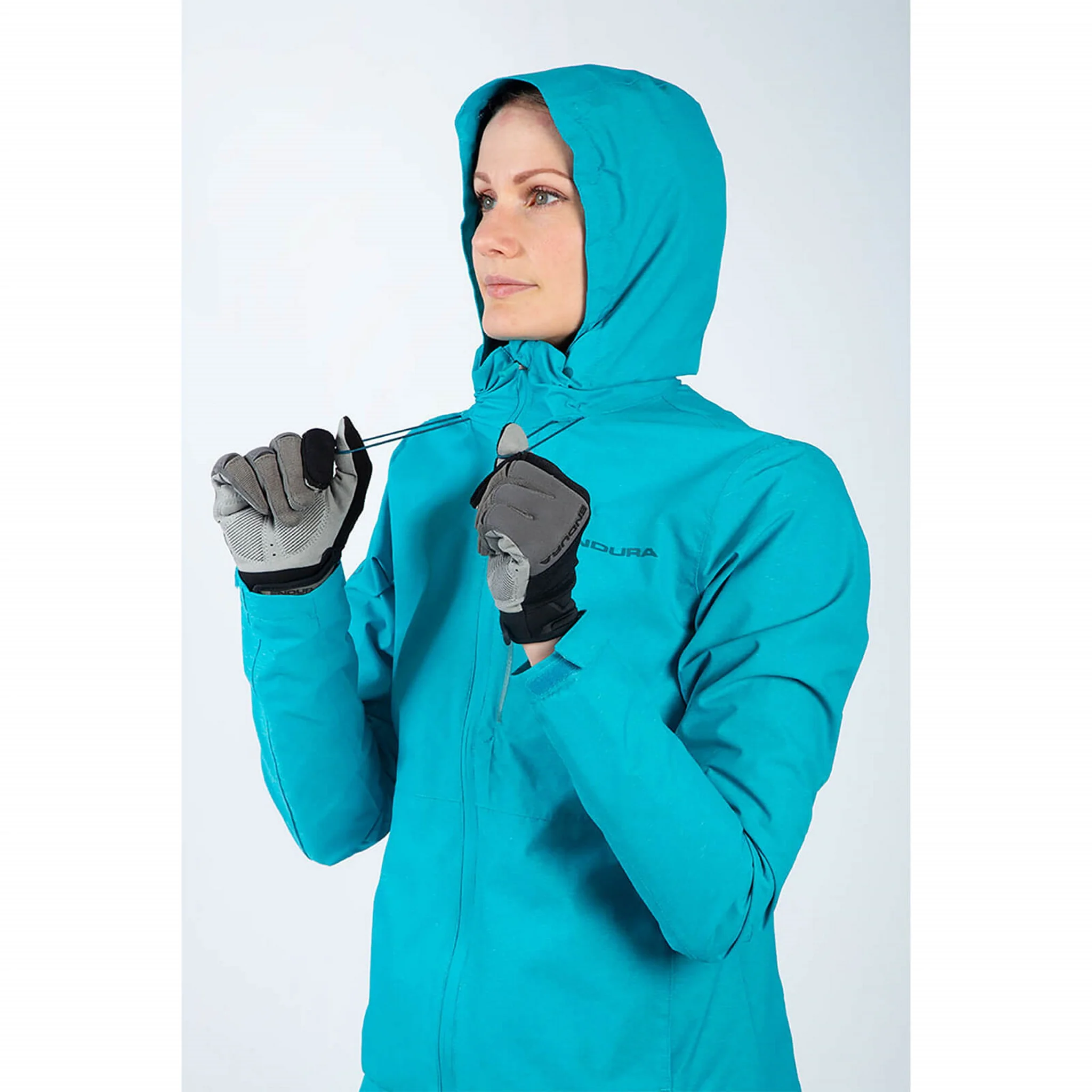 Endura Women's Hummvee Waterproof Hooded Jacket Black - Image 4
