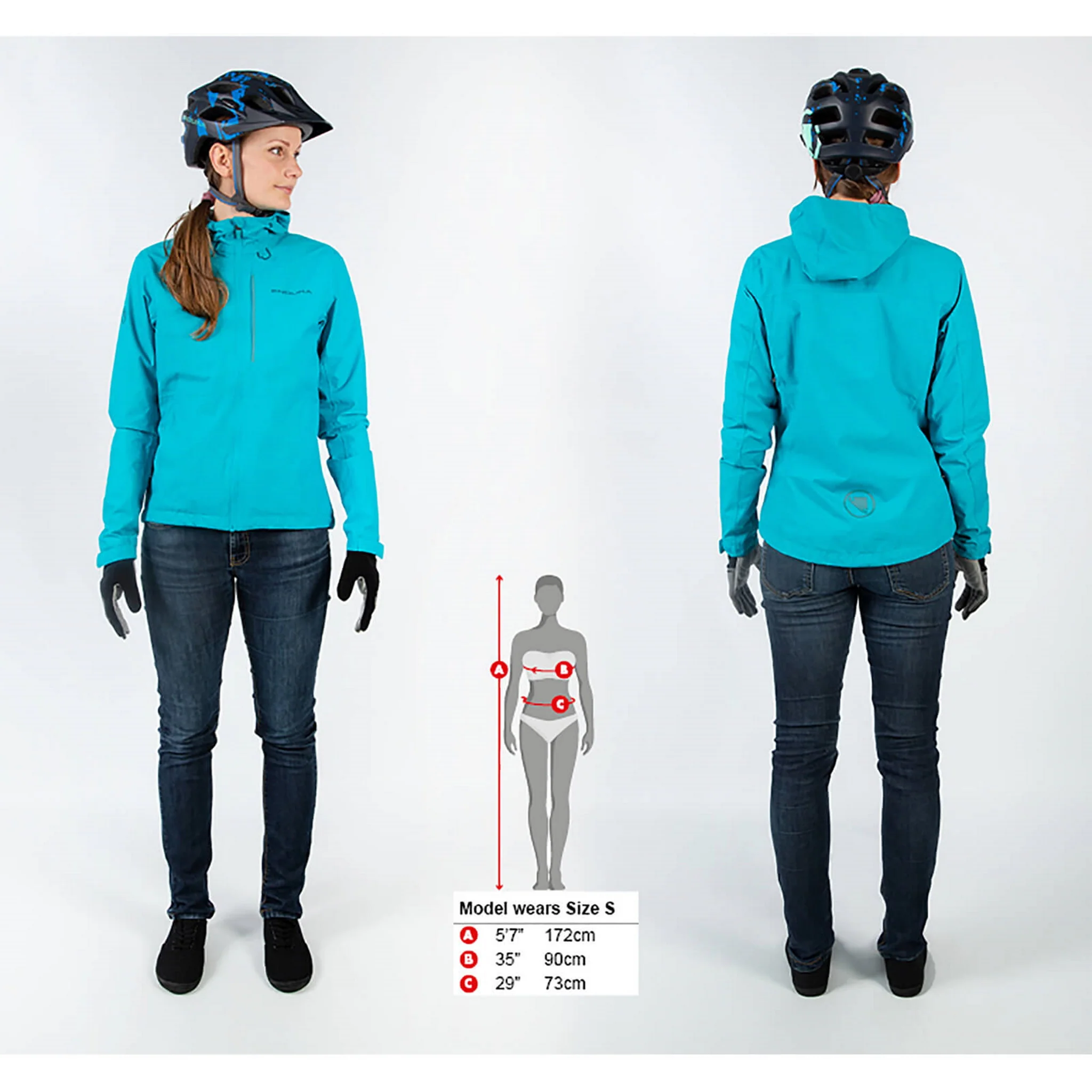 Endura Women's Hummvee Waterproof Hooded Jacket Black - Image 8