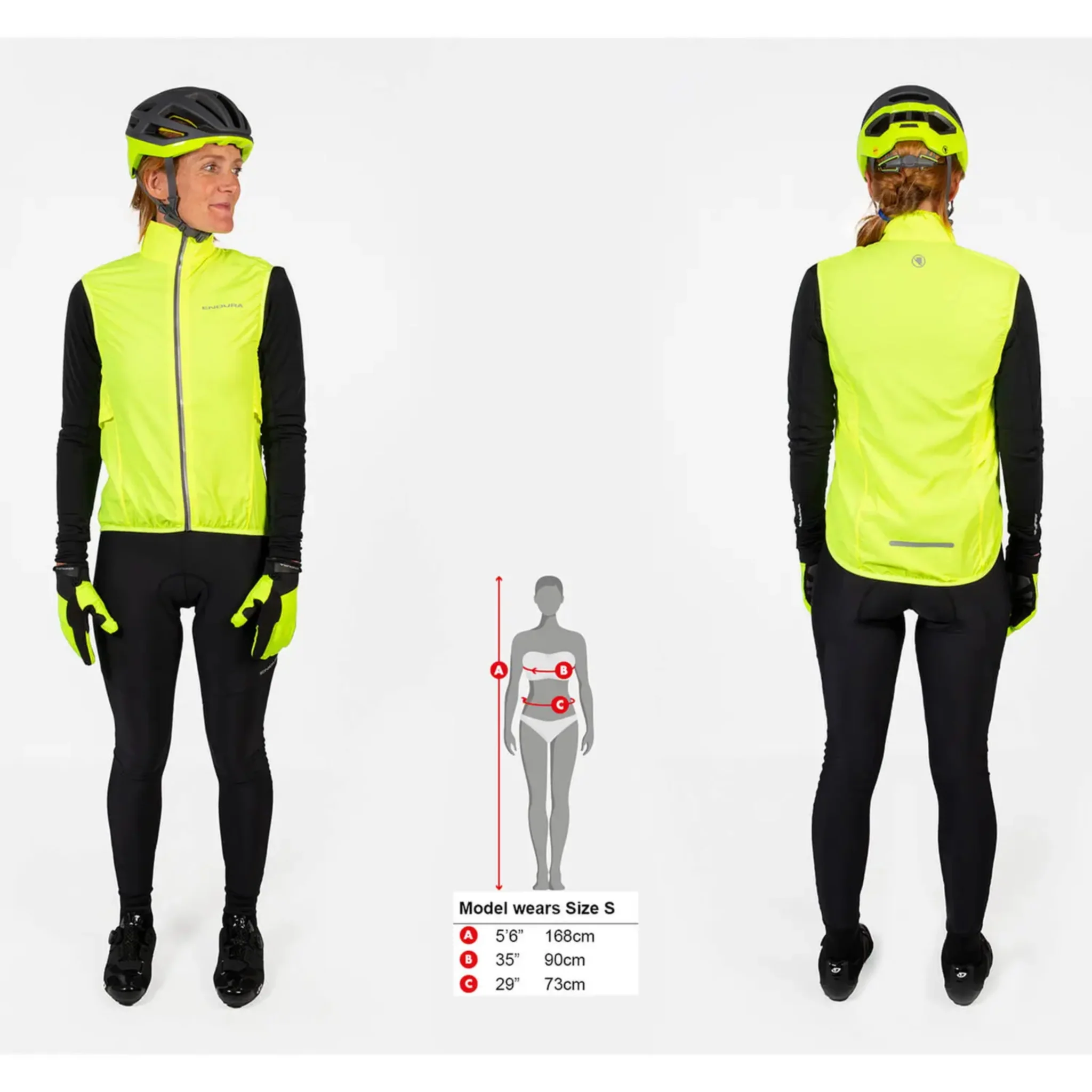 Endura Women's Pakagilet Hi Viz Yellow - Image 3