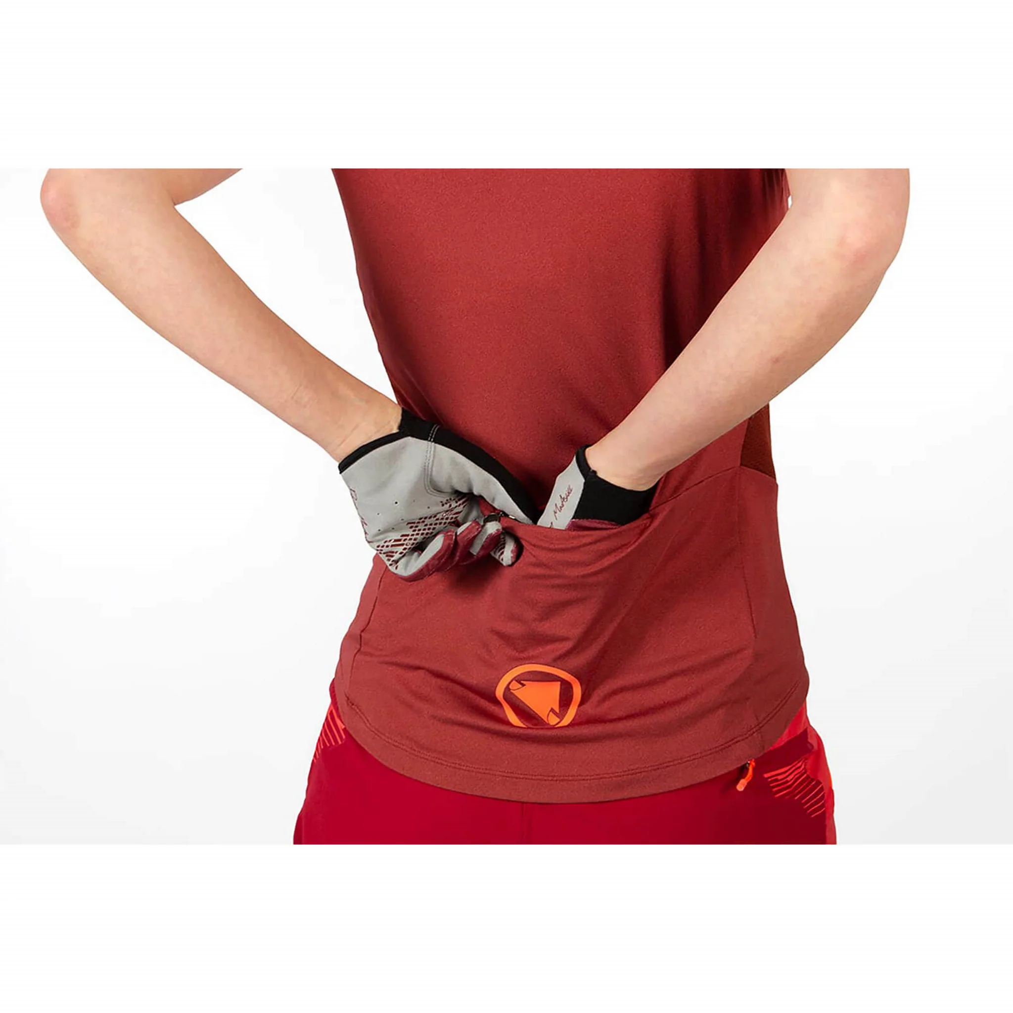 Endura Women's SingleTrack Short Sleeve Jersey Cocoa - Image 4