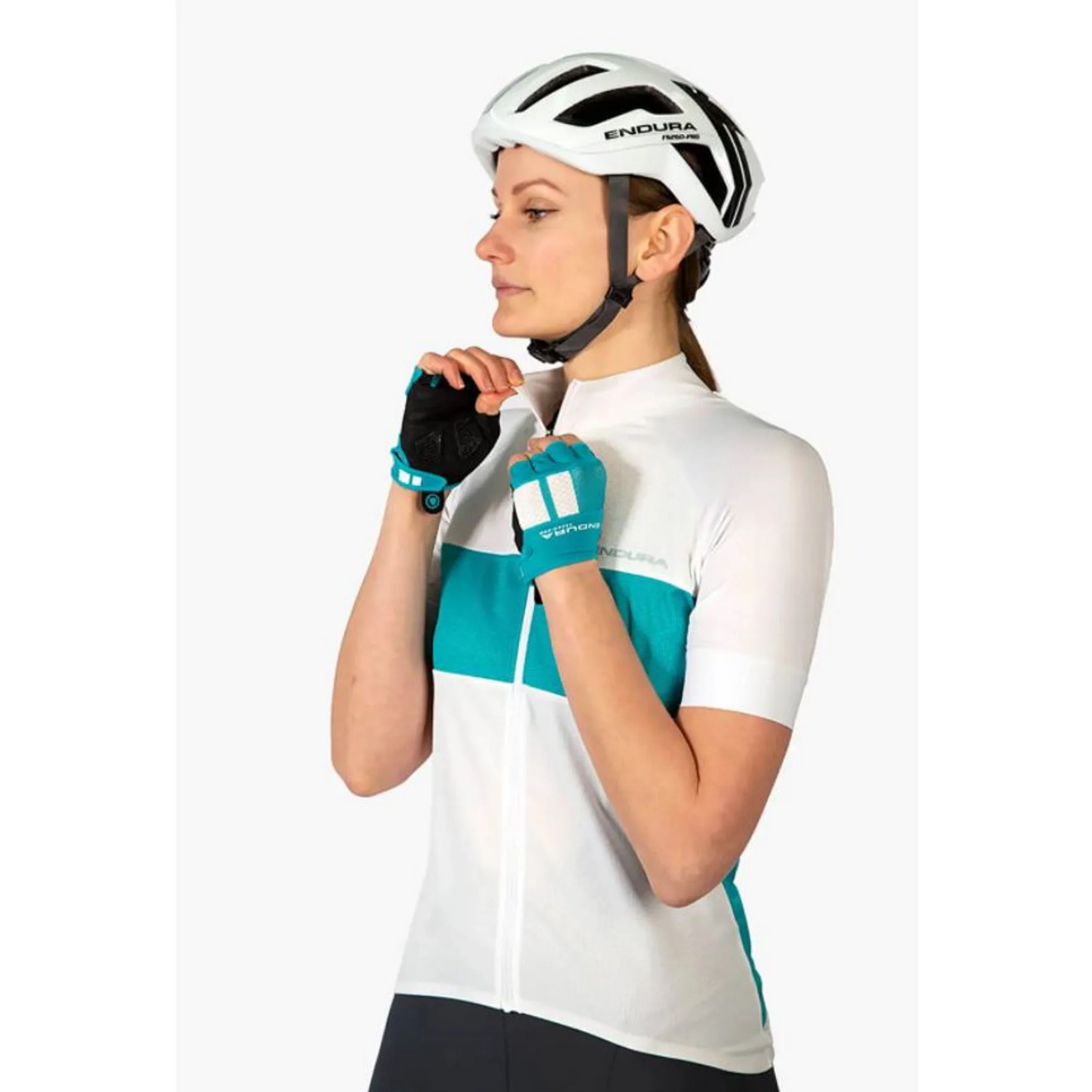 Endura Women's FS260-Pro Short Sleeve Jersey White - Image 5
