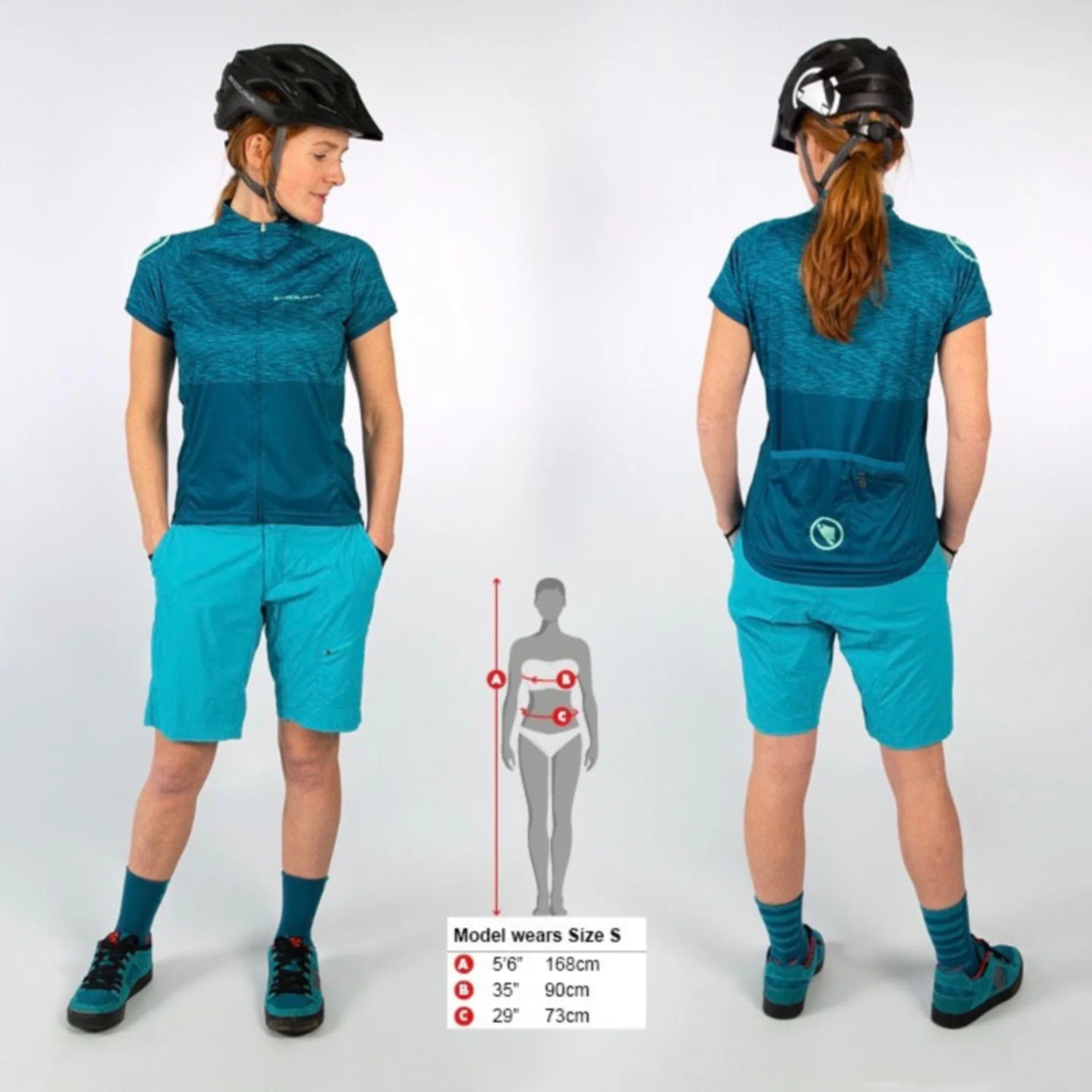 Endura Women's Hummvee Ray Short Sleeve Jersey II Kingfisher Blue - Image 3