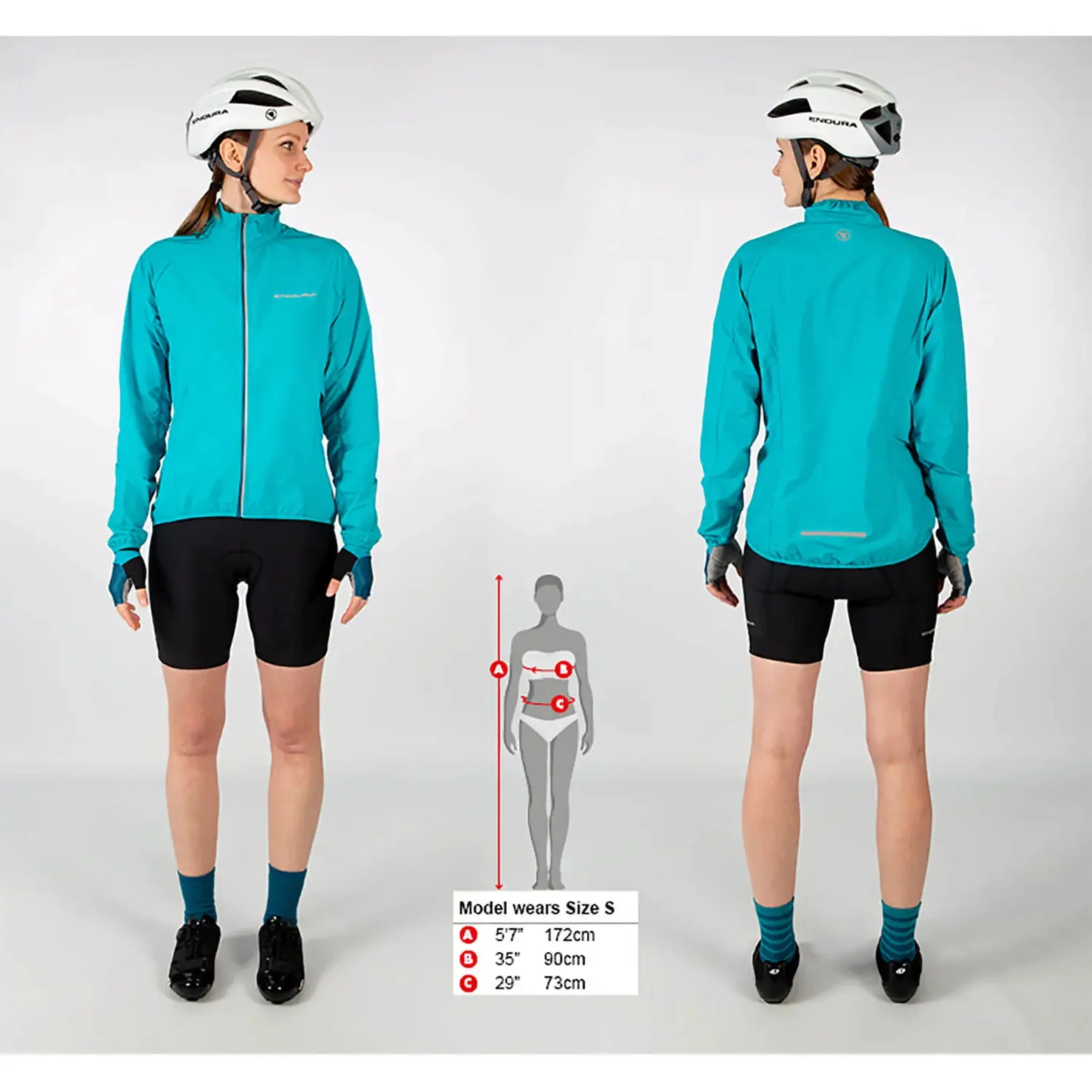 Endura Women's Pakajak Windproof Jacket Hi Viz Yellow - Image 3