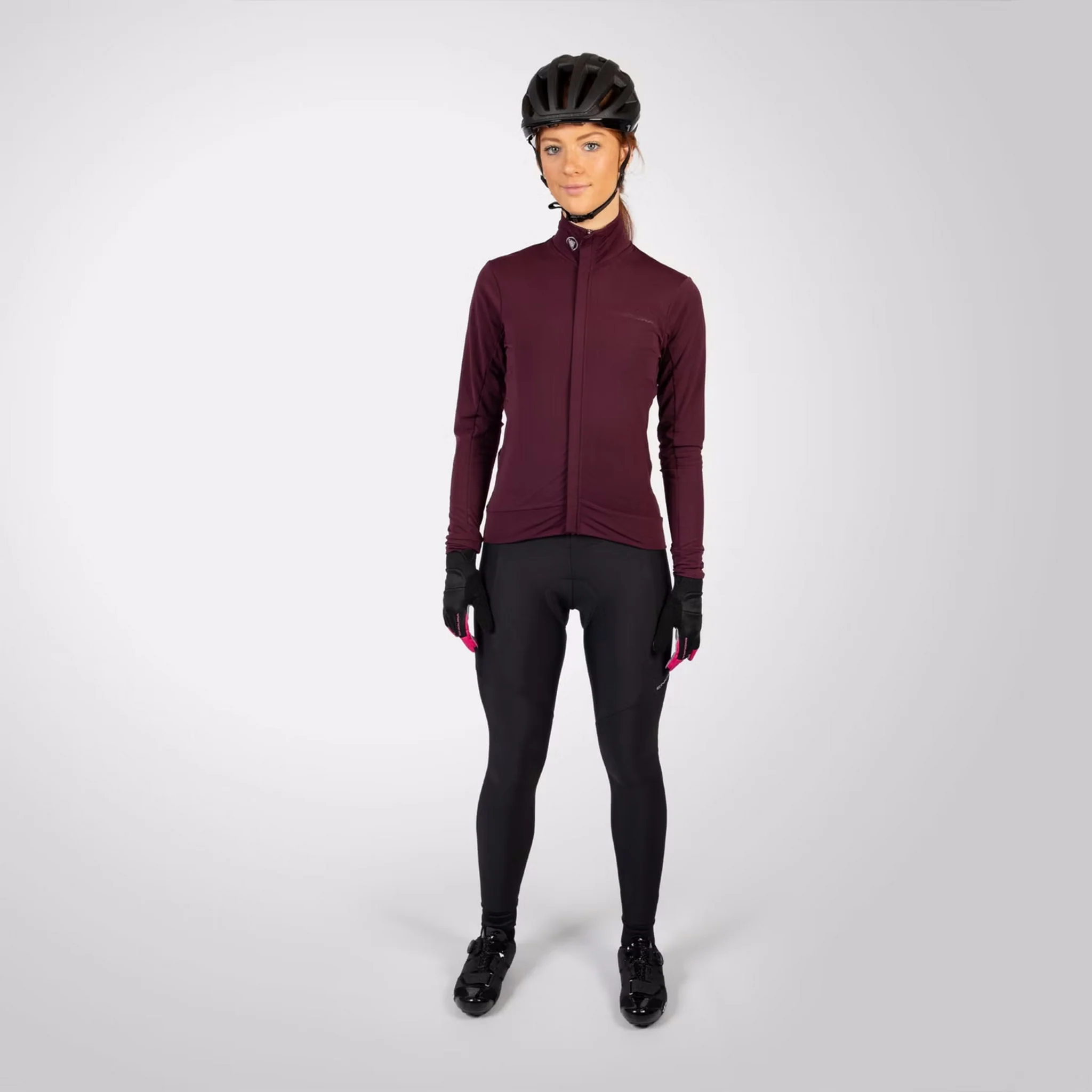 Endura Women's Xtract Roubaix Long Sleeve Jersey Aubergine - Image 4