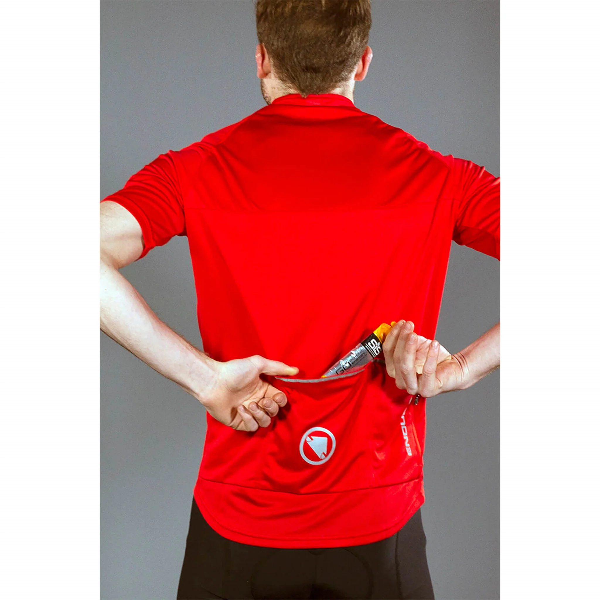 Endura Men's Xtract II Short Sleeve Jersey Red - Image 5