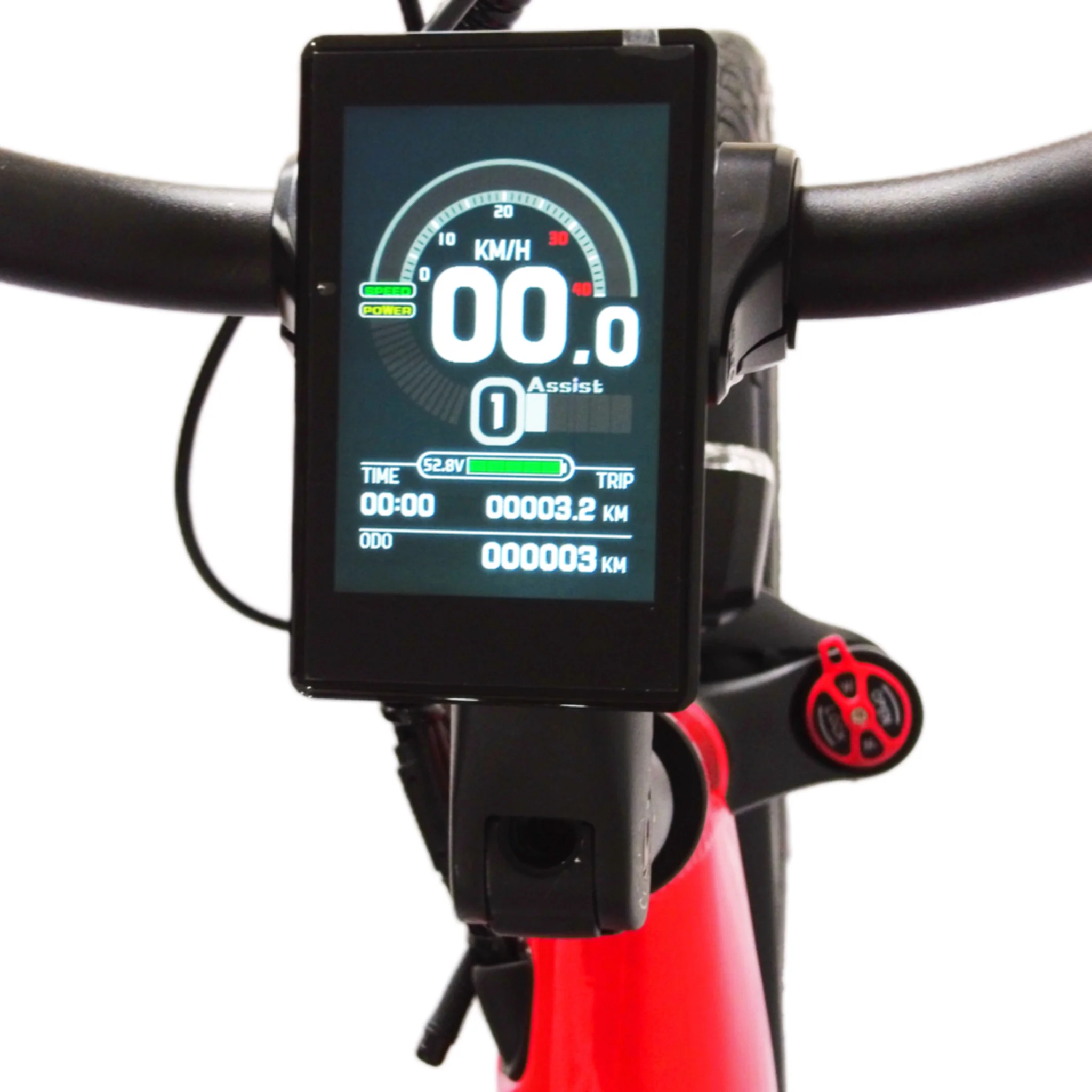 E-Trax MTS ST Electric Bike 672wh Battery Red - Image 2