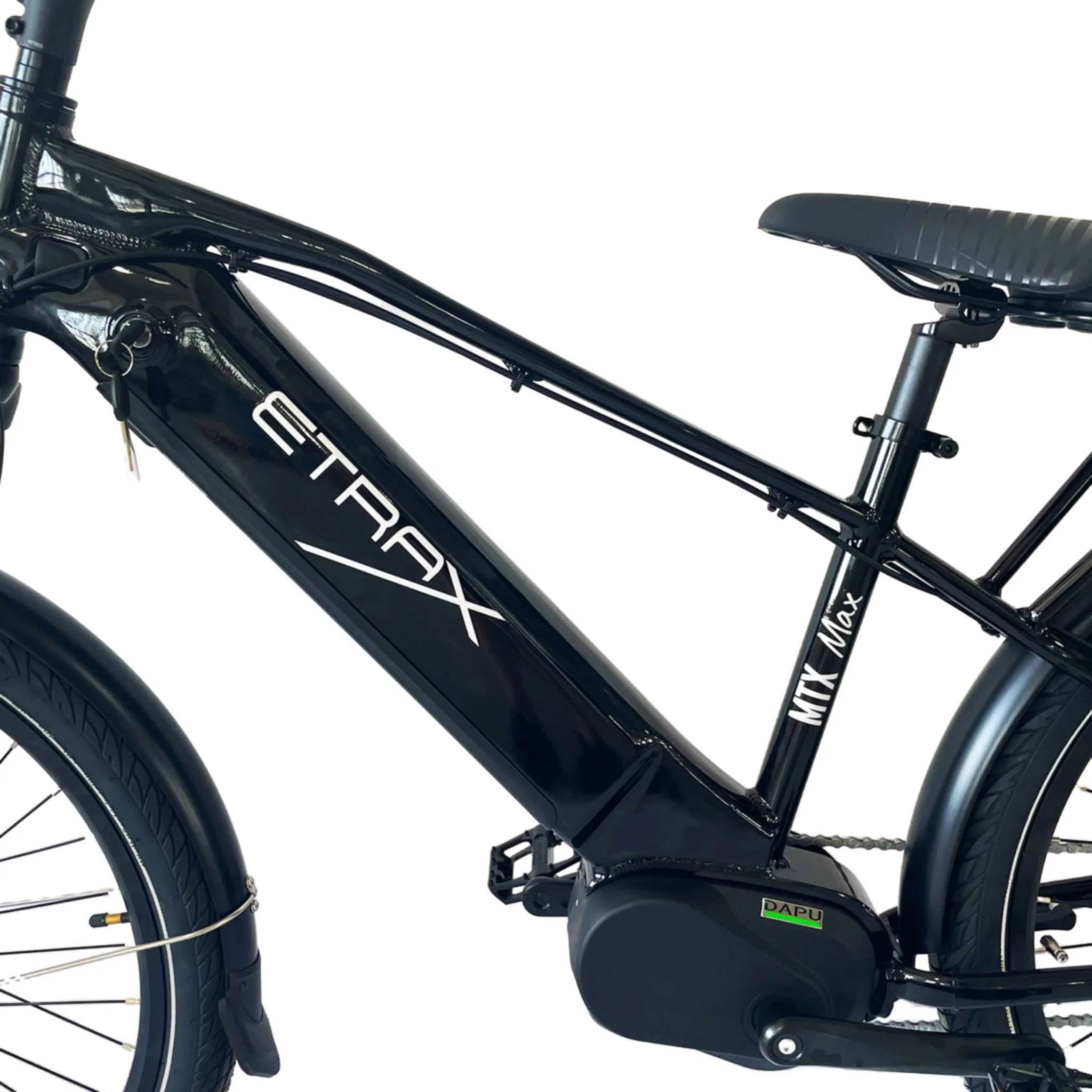 E-Trax MTX Electric Bike 672wh Battery Black - Image 2