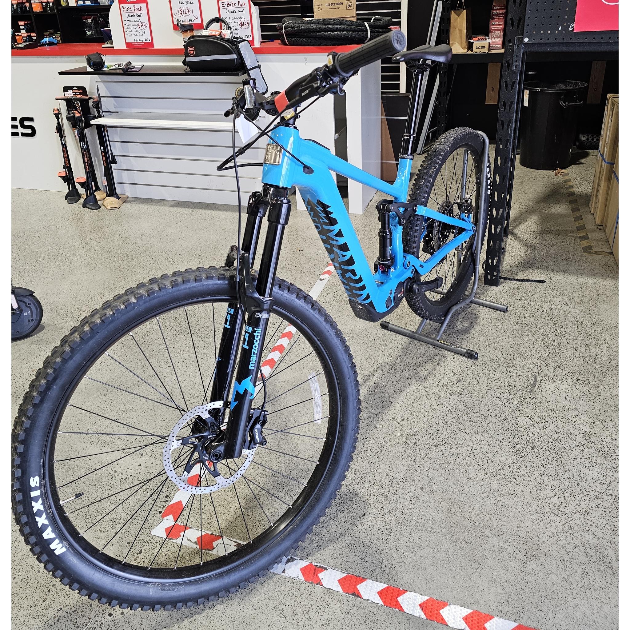 EX-DEMO Marin Rift Zone EL 1 Electric Trail Bike 400Wh Battery Blue/Navy Fade (Large) - Image 4