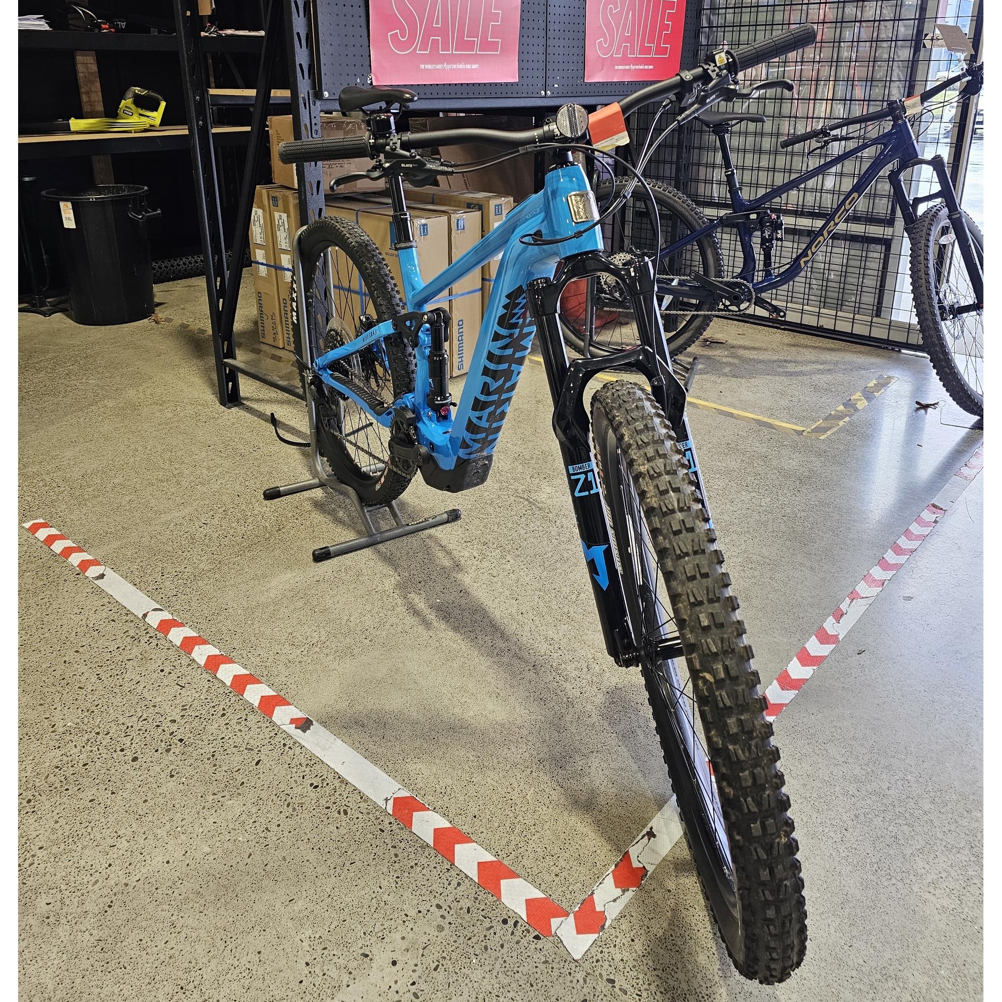 EX-DEMO Marin Rift Zone EL 1 Electric Trail Bike 400Wh Battery Blue/Navy Fade (Large) - Image 5