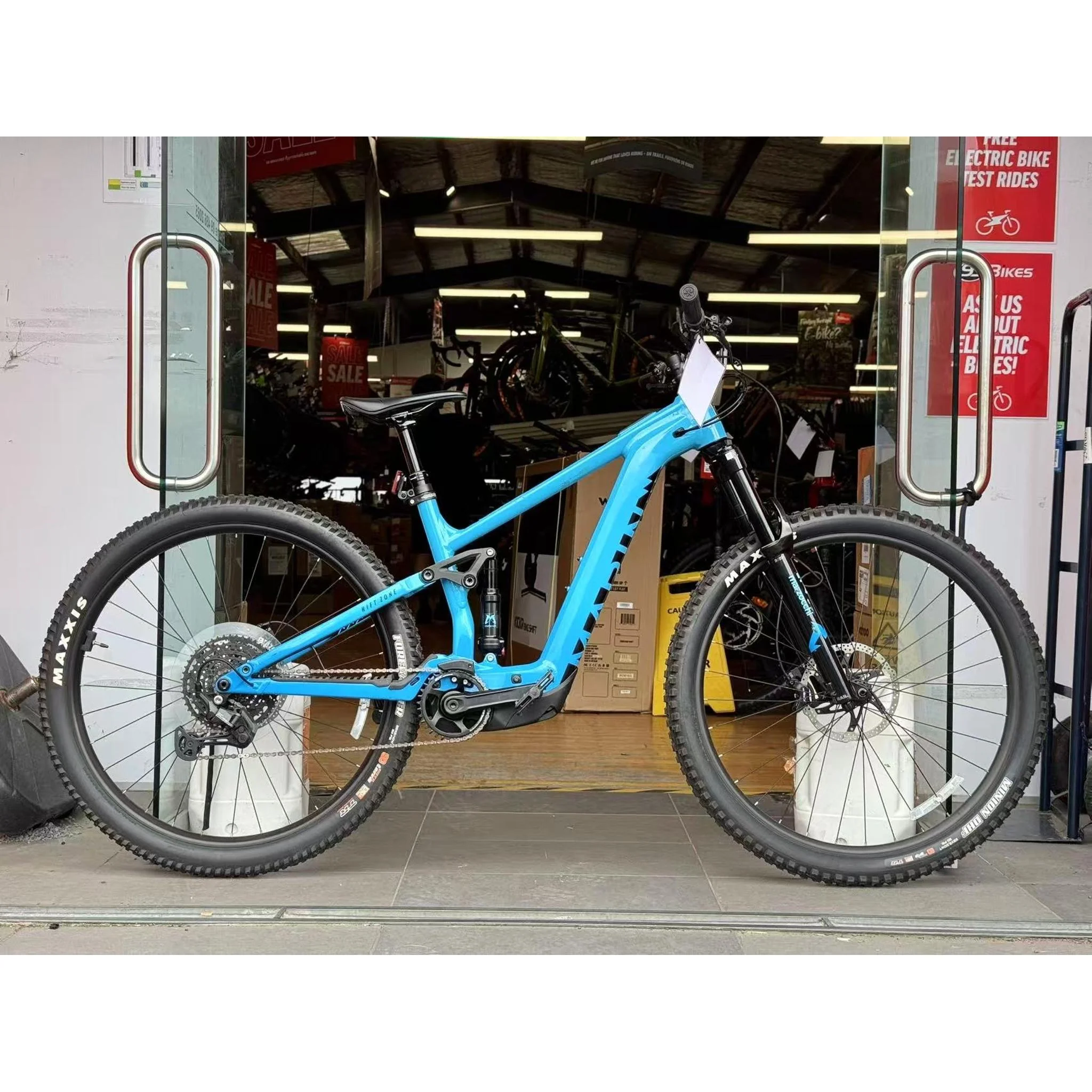 EX-DEMO Marin Rift Zone EL 1 Electric Trail Bike 400Wh Battery Blue/Navy Fade (Medium) - Image 2