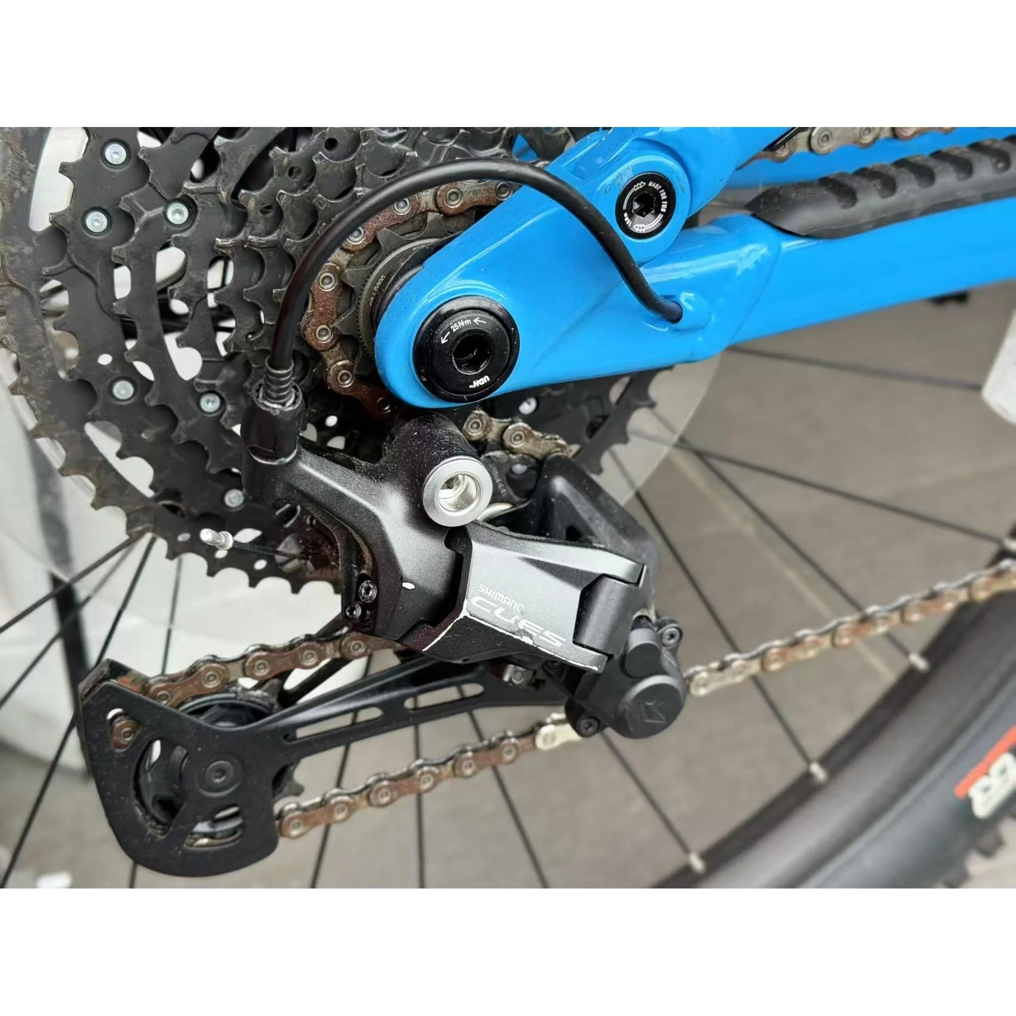 EX-DEMO Marin Rift Zone EL 1 Electric Trail Bike 400Wh Battery Blue/Navy Fade (Medium) - Image 8