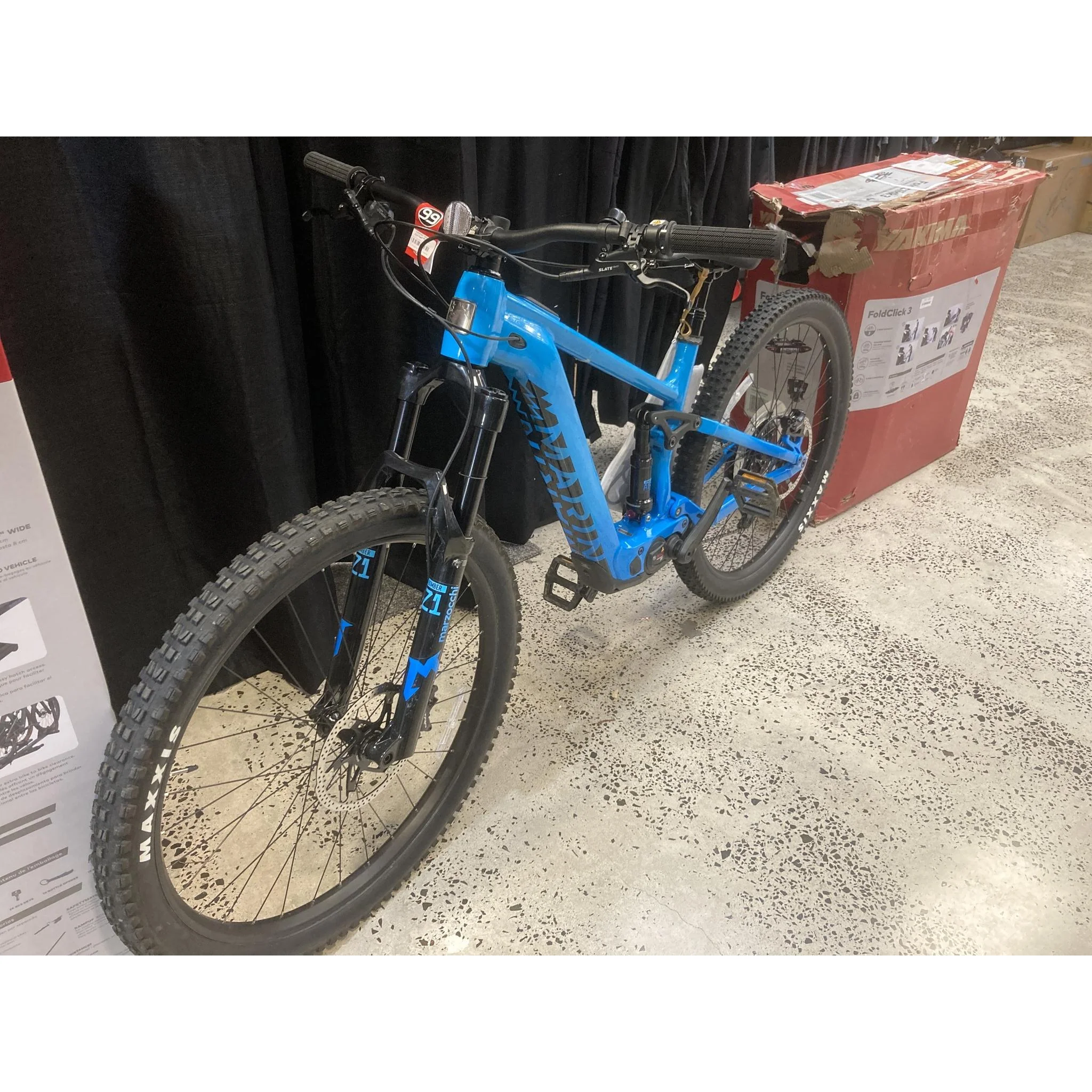 EX-DEMO Marin Rift Zone EL 1 Electric Trail Bike 400Wh Battery Blue/Navy Fade (X-Large) - Image 6