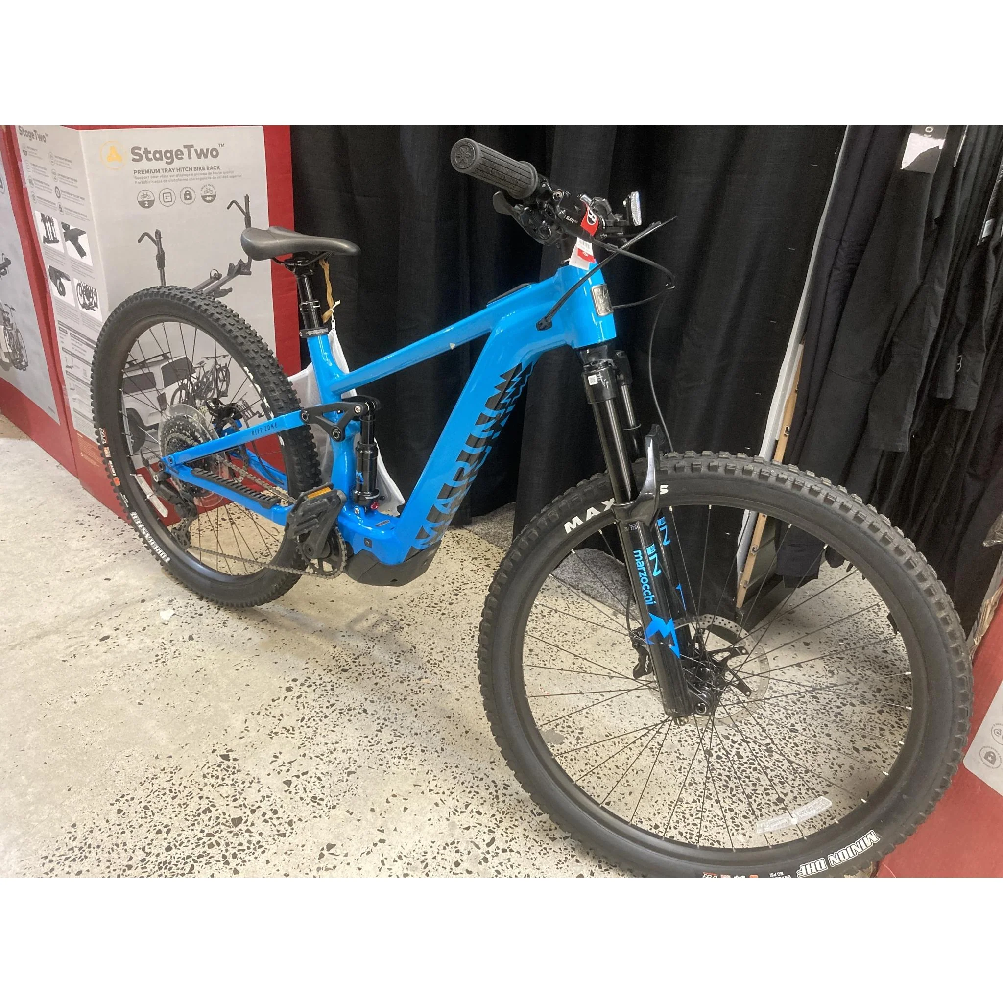 EX-DEMO Marin Rift Zone EL 1 Electric Trail Bike 400Wh Battery Blue/Navy Fade (X-Large) - Image 7