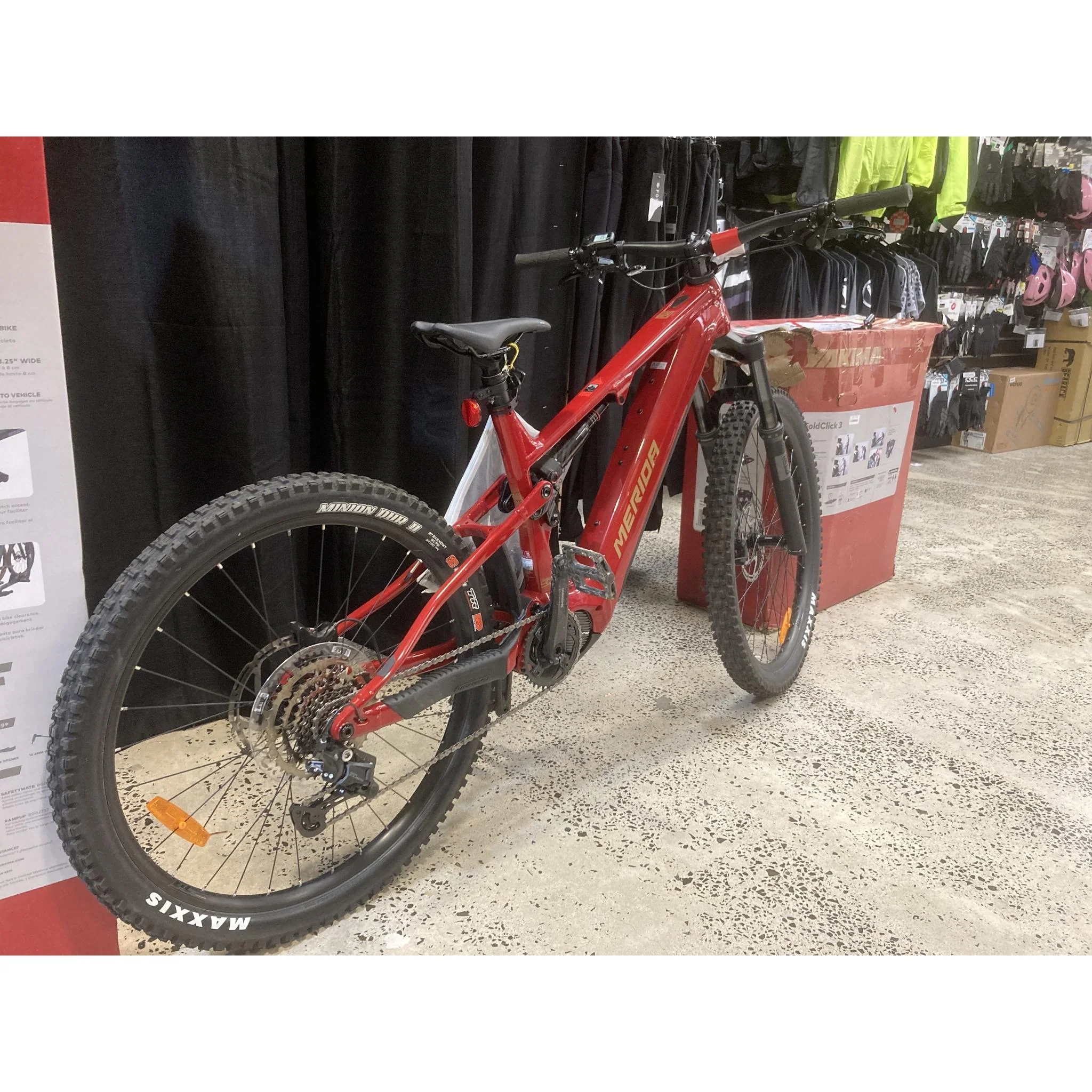 EX-DEMO Merida eOne Sixty 400 Electric Enduro Bike Heritage Red (Large) - Image 7