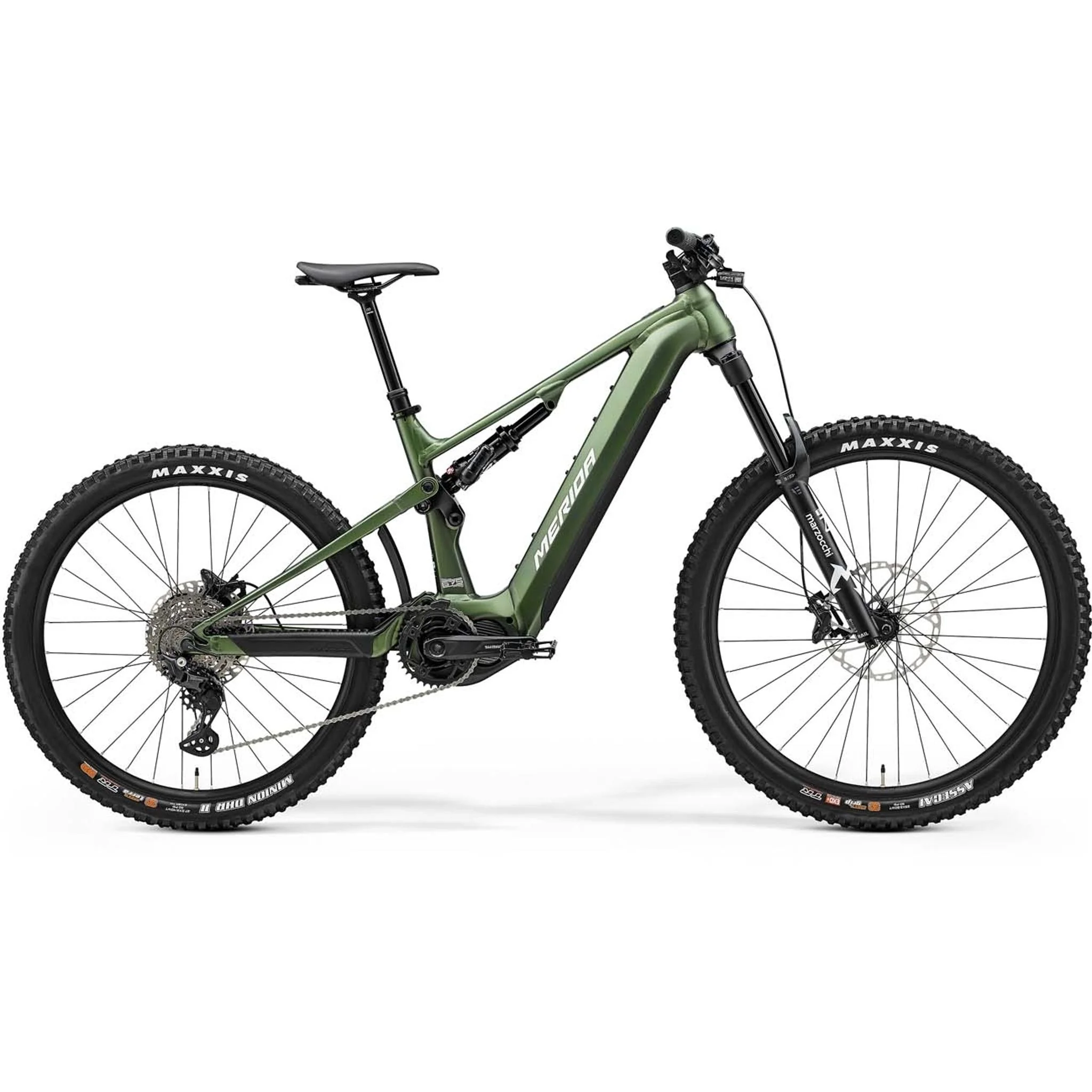 EX-DEMO Merida eOne-Sixty 675 Electric Enduro Bike Silk Fog Green/White (Large)