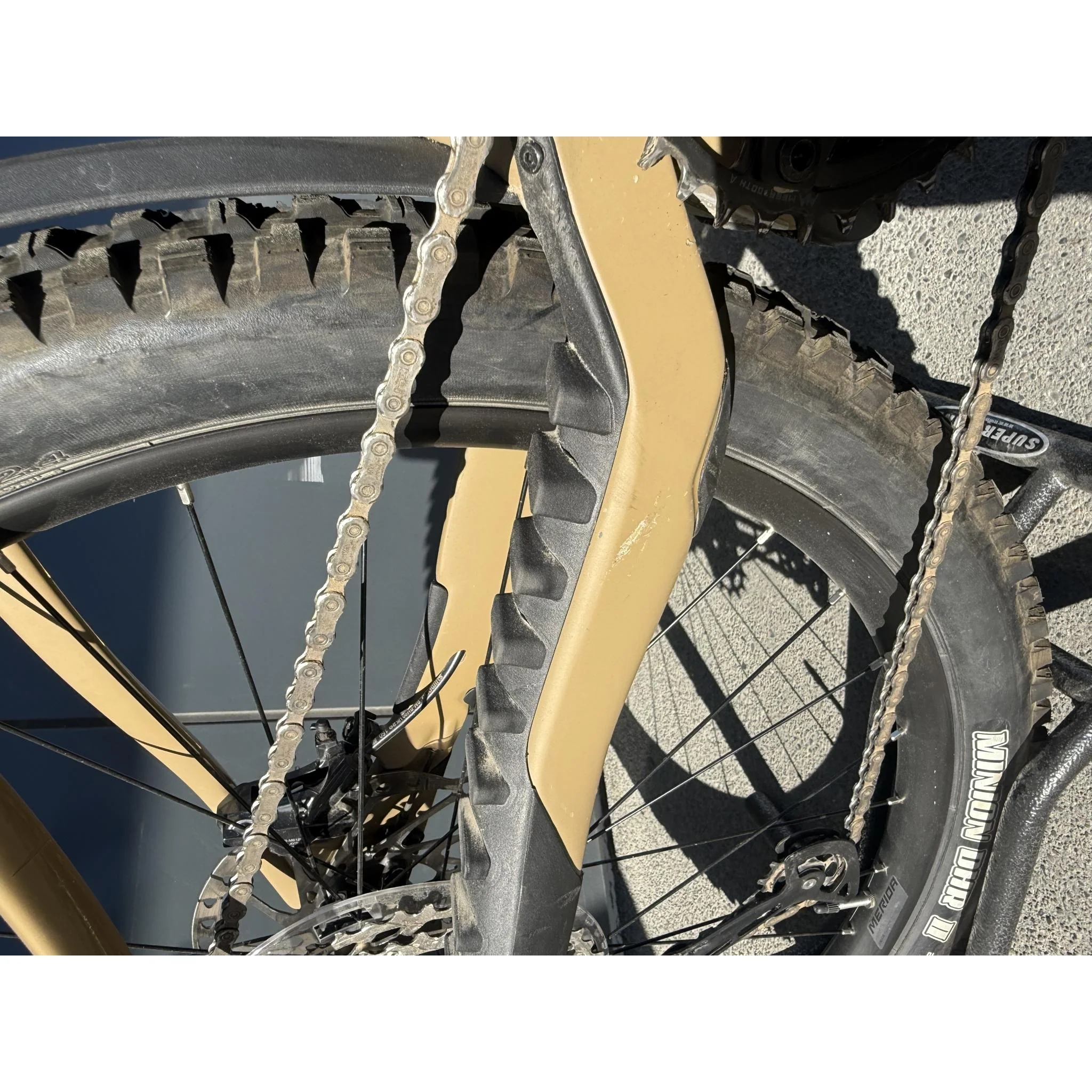 EX-DEMO Merida eOne-Sixty SL 6000 Electric Enduro Bike 400Wh Battery Silk River Clay/Gold (Large) - Image 3